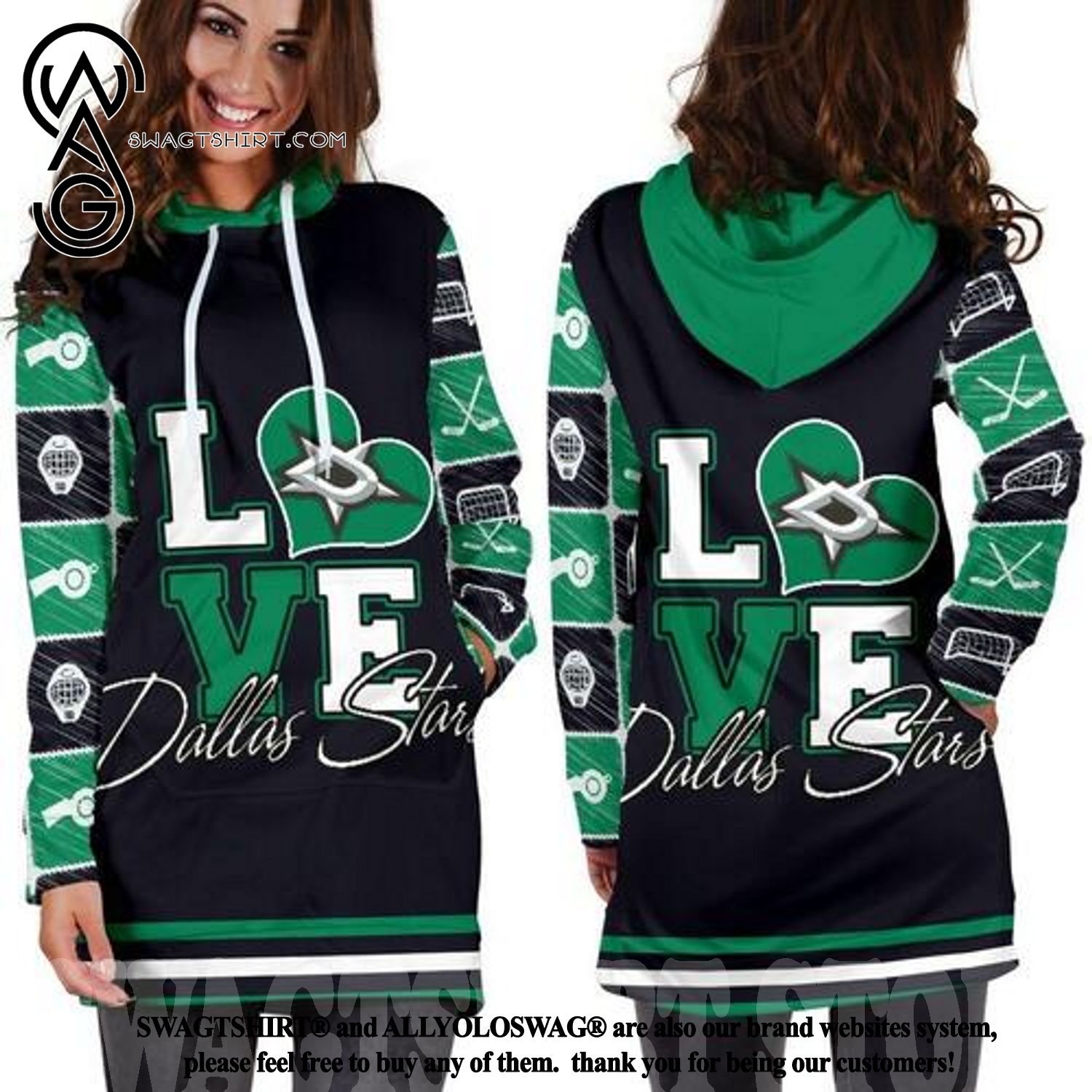 Dallas Stars Amazing Outfit Hoodie Dress
