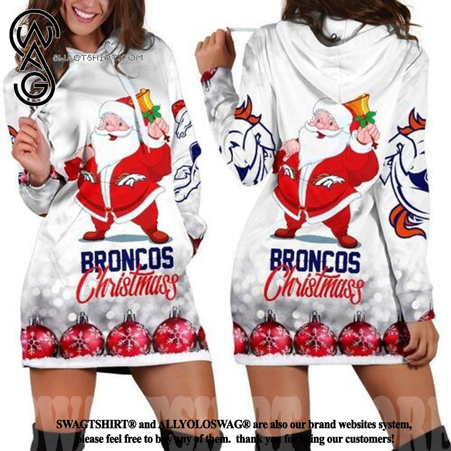 Denver Broncos Best Outfit 3D Hoodie Dress