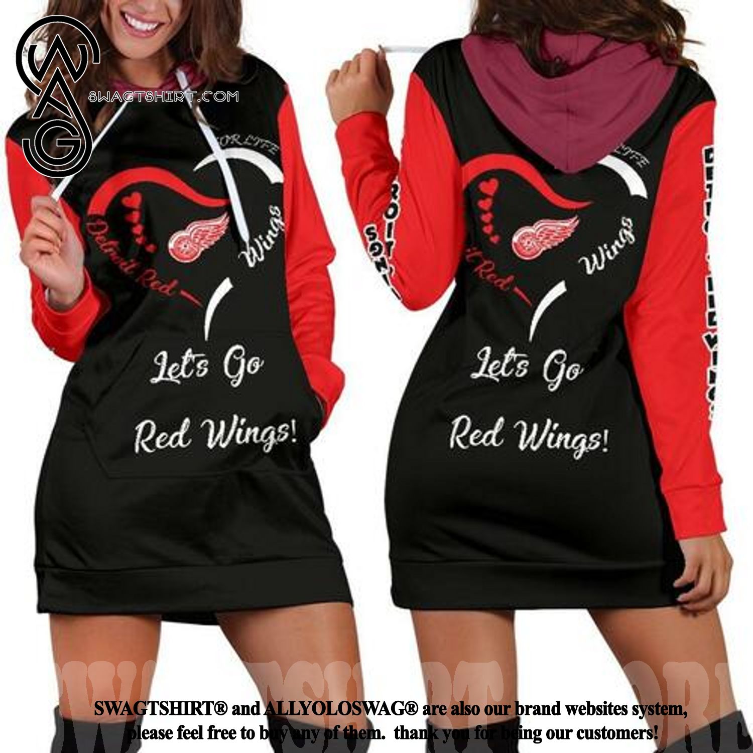 Detroit Red Wings New Type Hoodie Dress