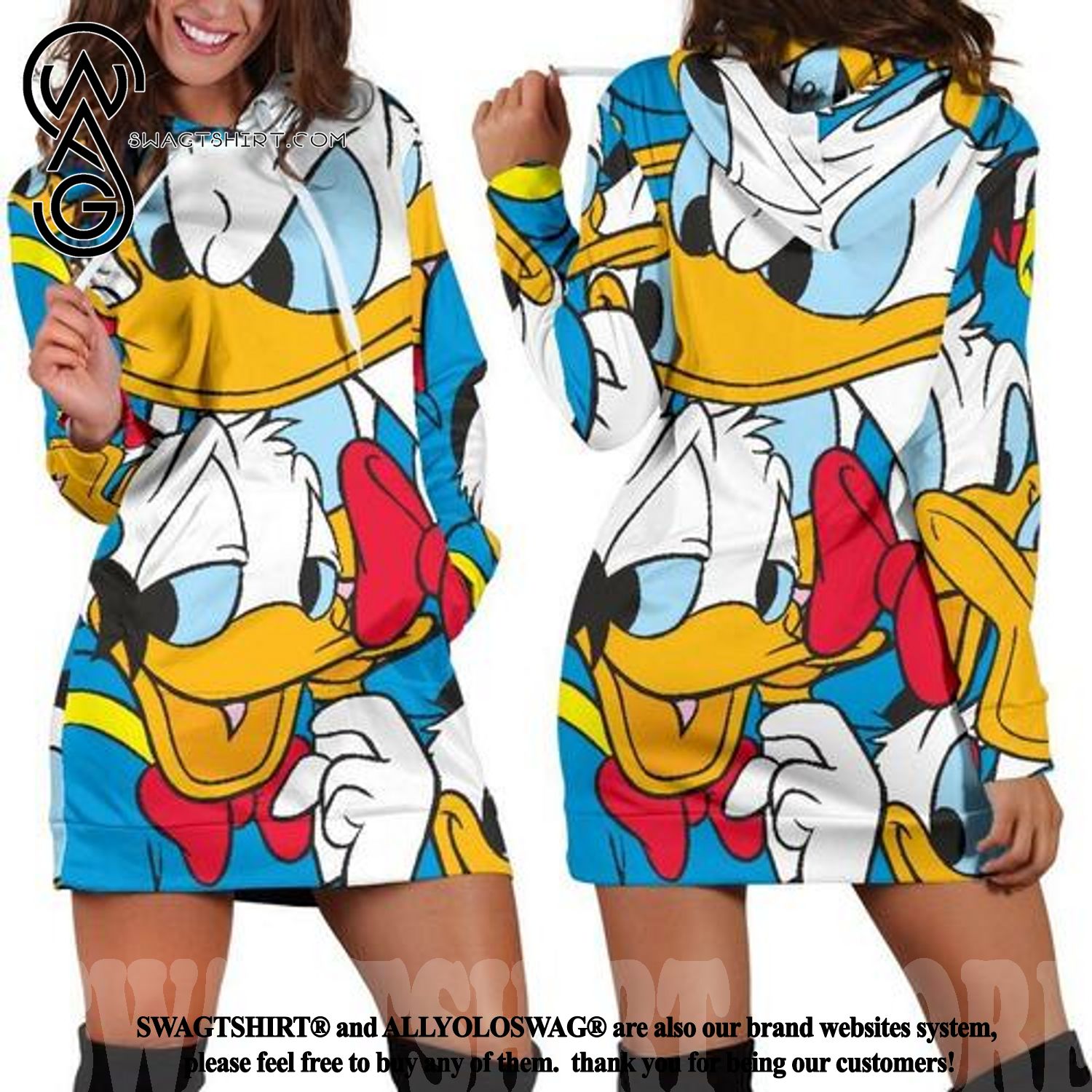 Donald Duck For Fans Hoodie Dress