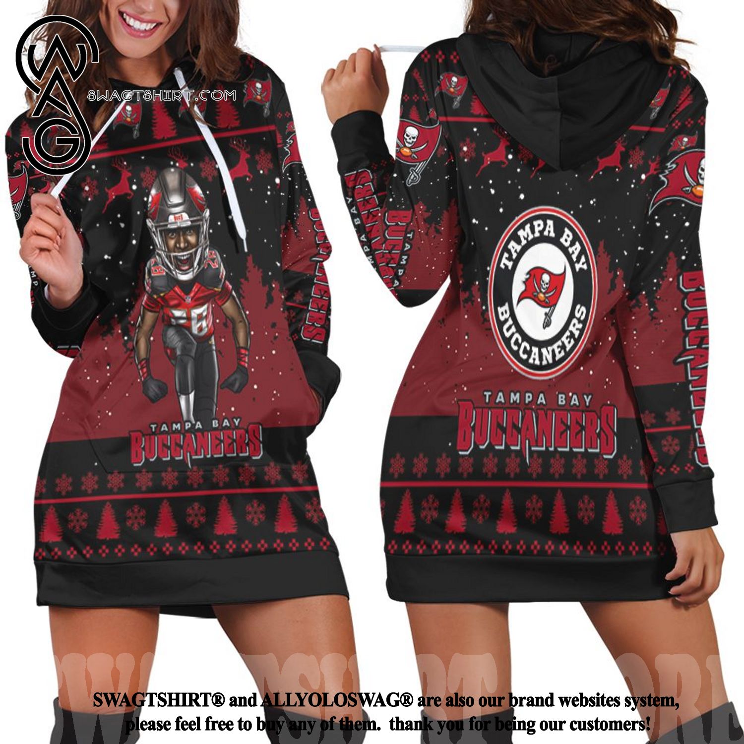 Donovan Smith 76 Tampa Bay Buccaneers NFC South Division Champions Amazing Outfit Hoodie Dress