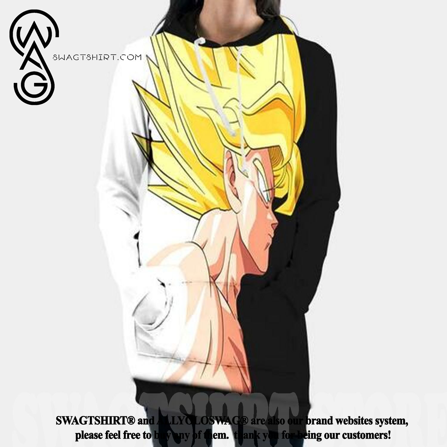Dragon Ball Z Super Saiyan Bnw Best Combo Full Printing Hoodie Dress