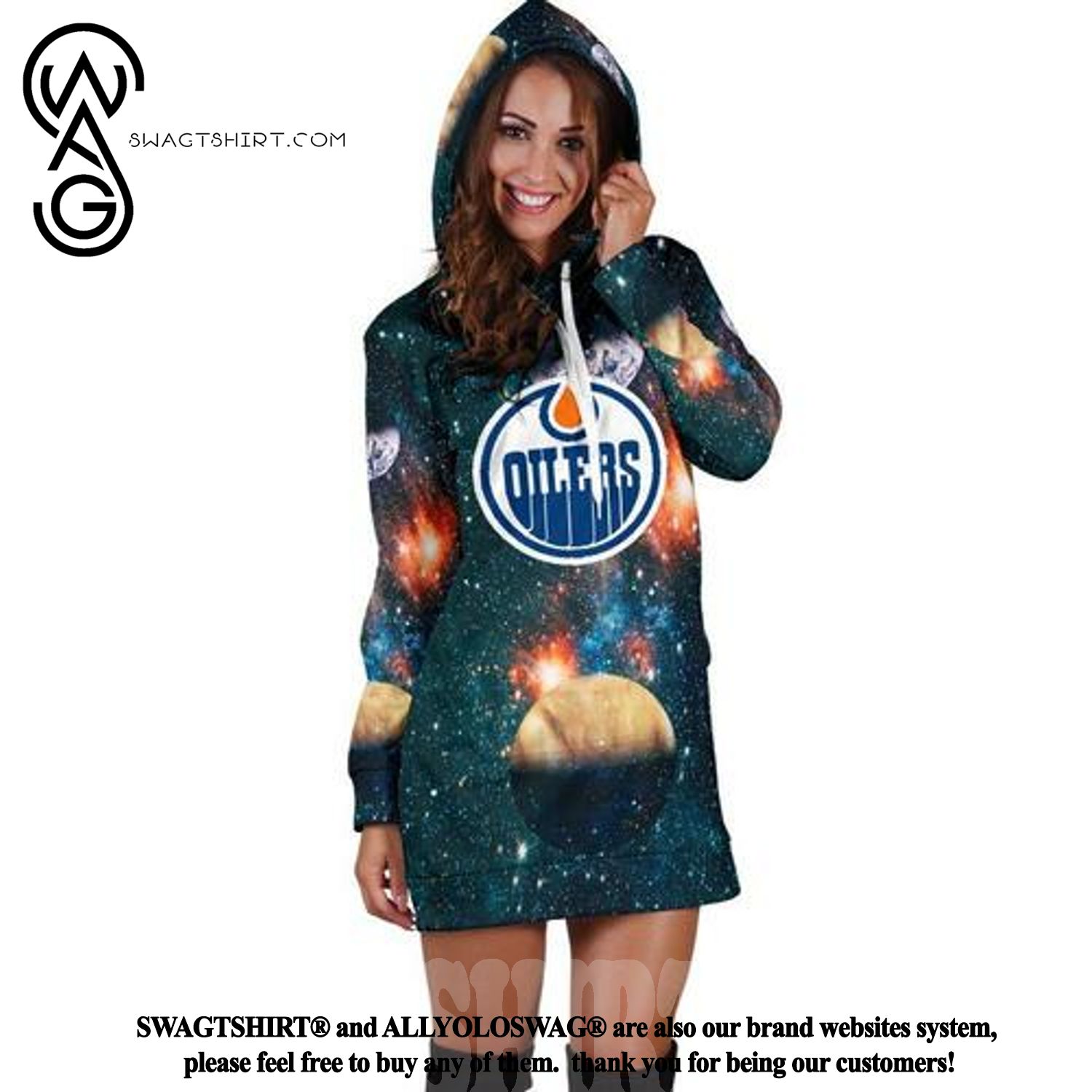 Edmonton Oilers For Fans Hoodie Dress