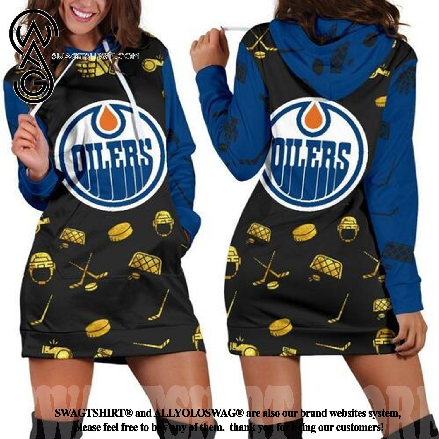 Edmonton Oilers High Fashion Hoodie Dress