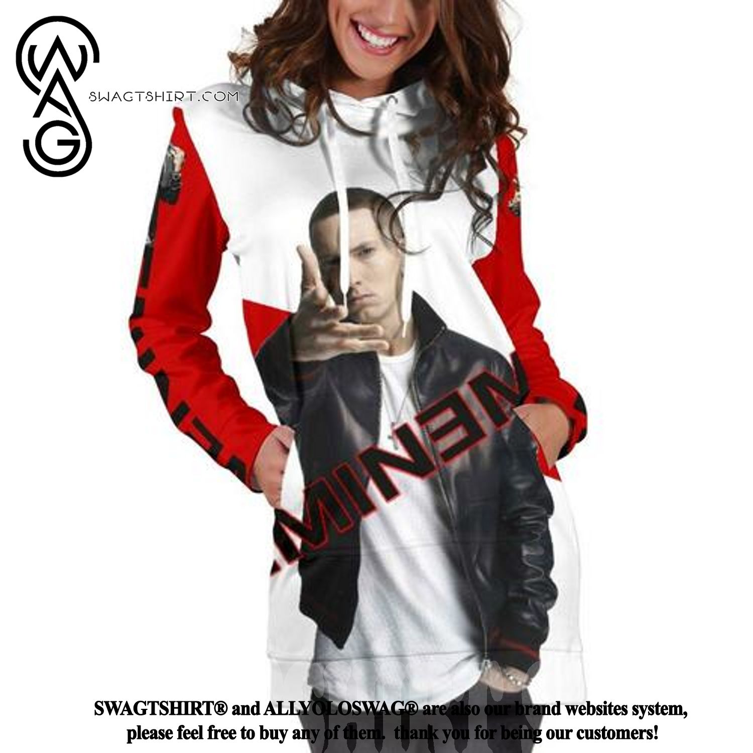 Eminem Hot Fashion 3D Hoodie Dress