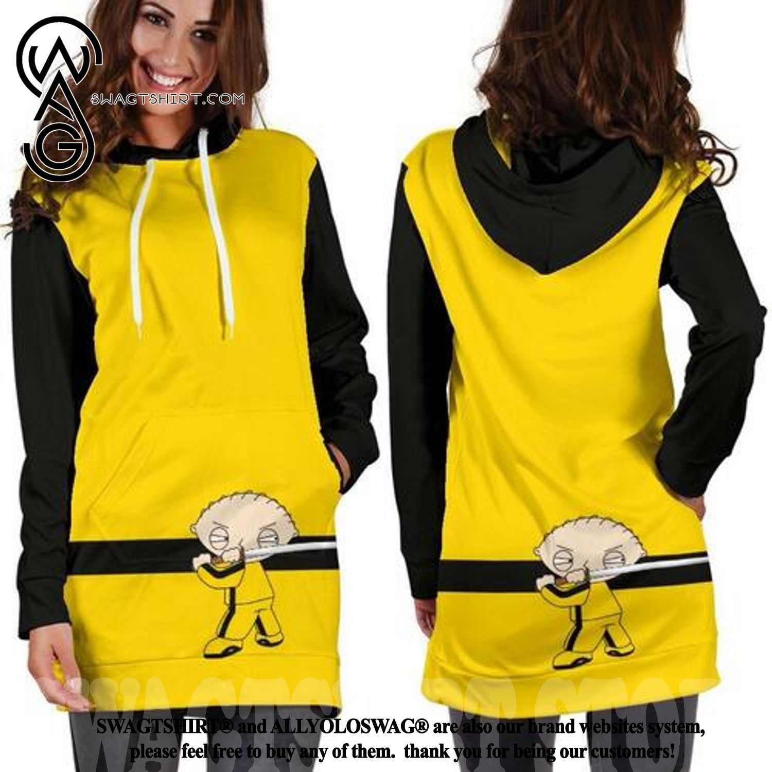 Family Guy Hot Version All Over Printed Hoodie Dress