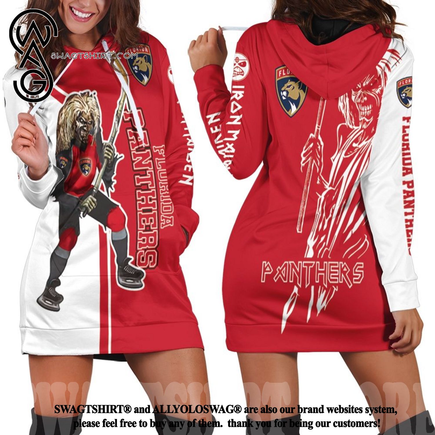 Florida Panthers And Zombie For Fans Hot Fashion Hoodie Dress