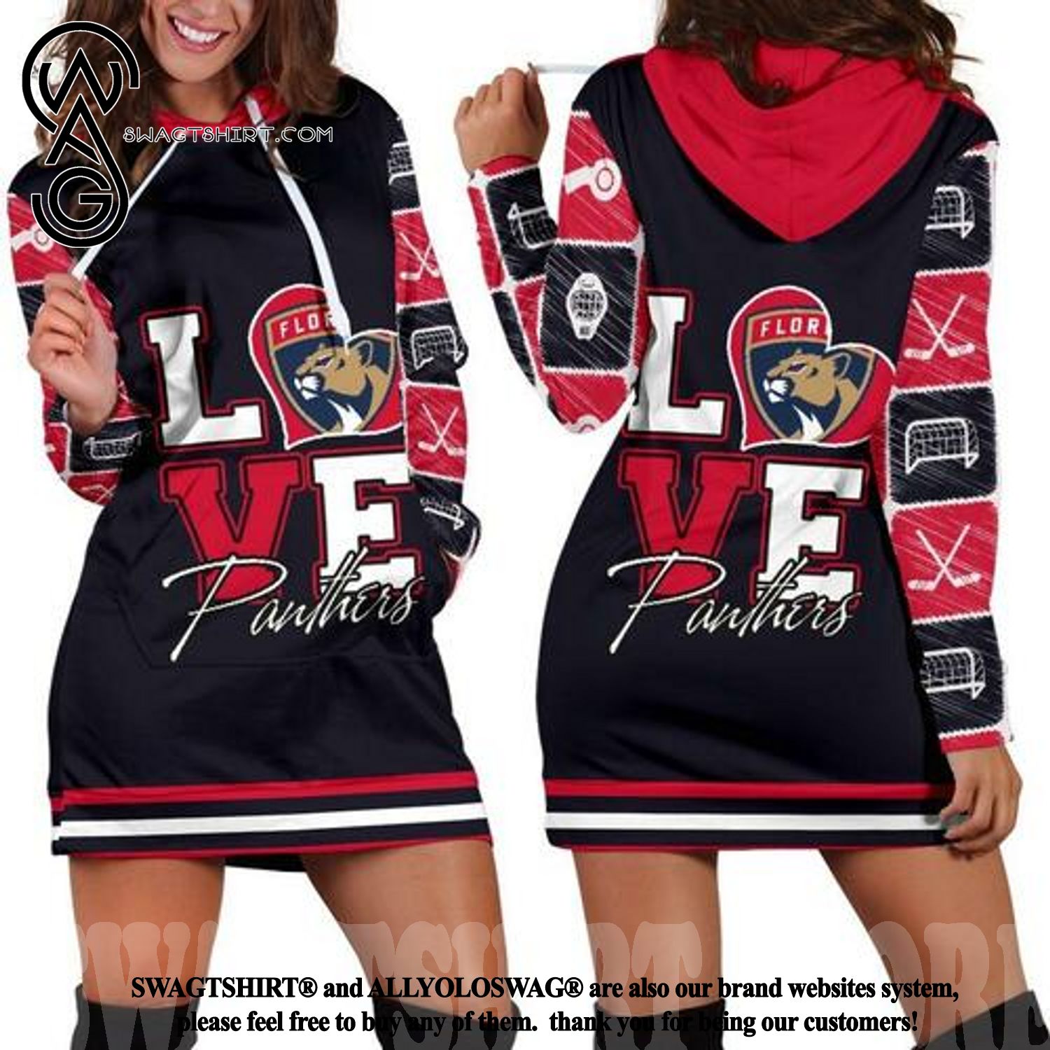 Florida Panthers Best Outfit Hoodie Dress