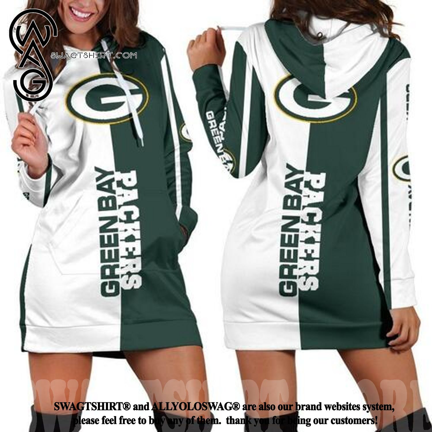 Green Bay Packers Best Outfit 3D Hoodie Dress