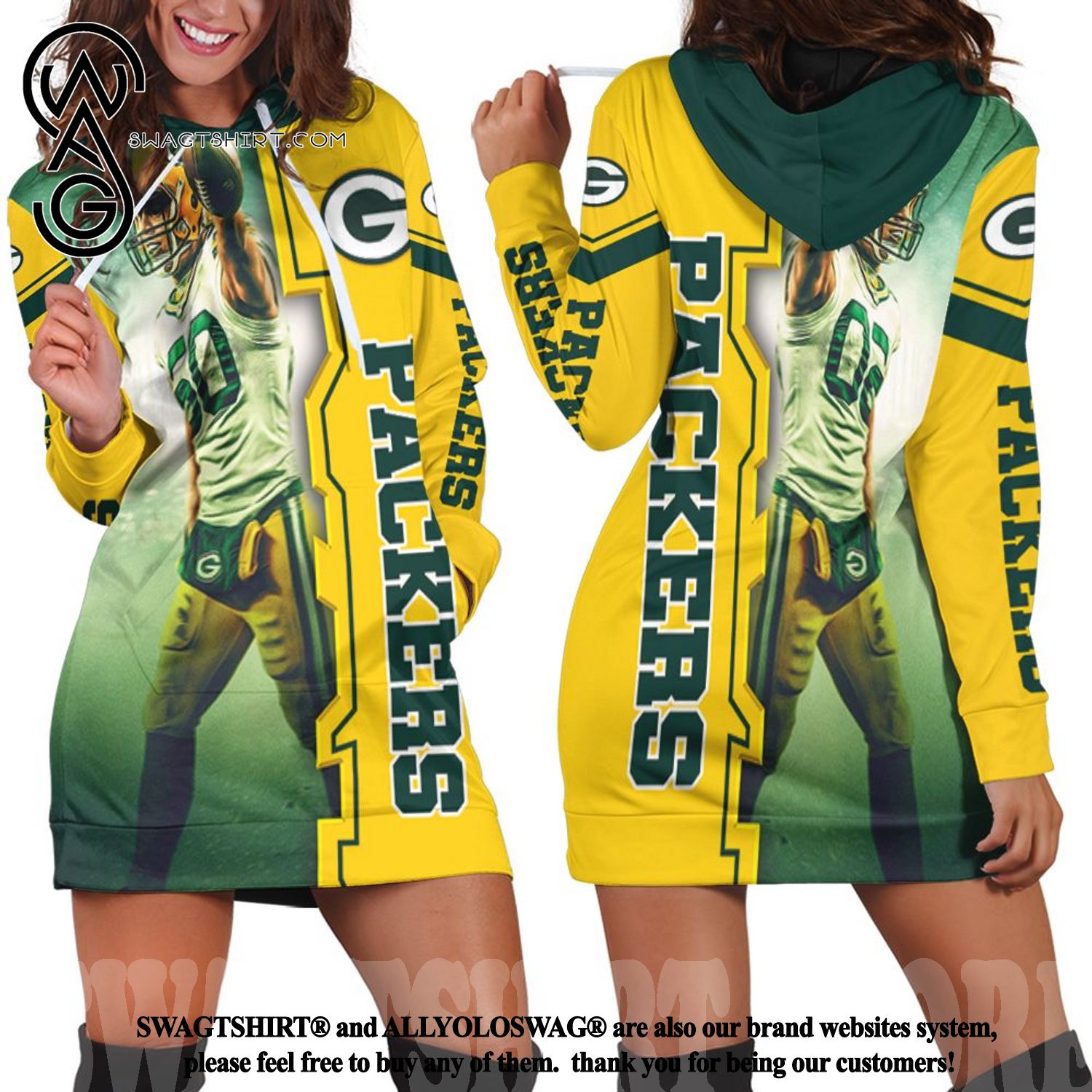 Green Bay Packers Blake Martinez 50 For Fans New Outfit Hoodie Dress