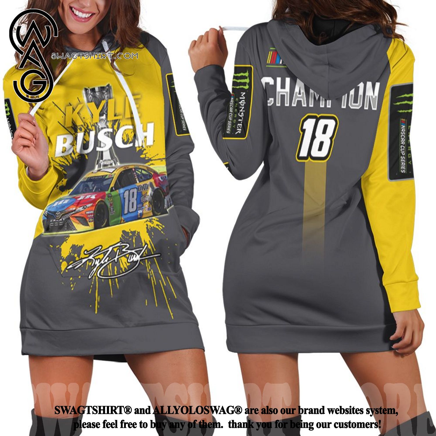 Best Selling Product] Kyle Busch Nascar Champion Fan 3d New Outfit Dress