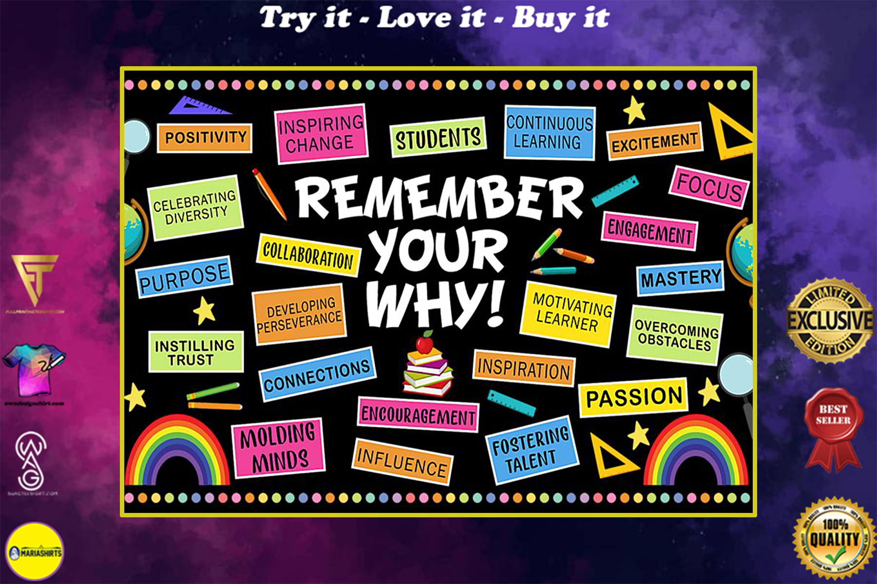 back to school remember your why teacher poster
