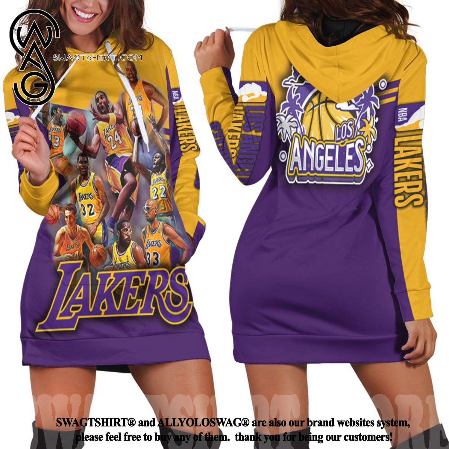 Best Selling Product] Legend Of Los Angeles Lakers Western Conference NBA  Amazing Outfit Hoodie Dress