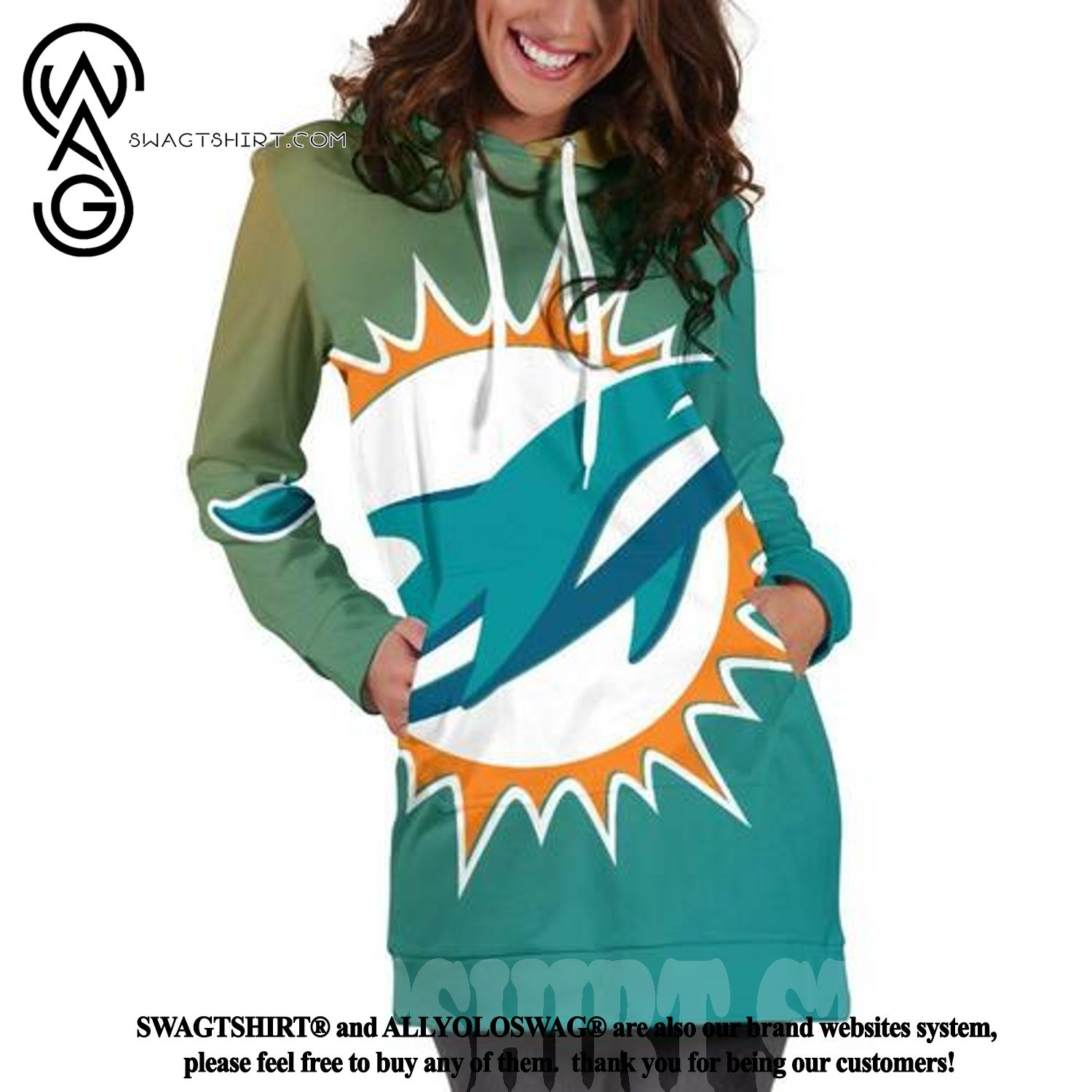 Best Selling Product] Miami Dolphins Awesome Outfit Hoodie Dress