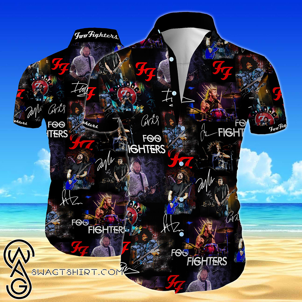 Description of Foo Fighters hawaiian shirt