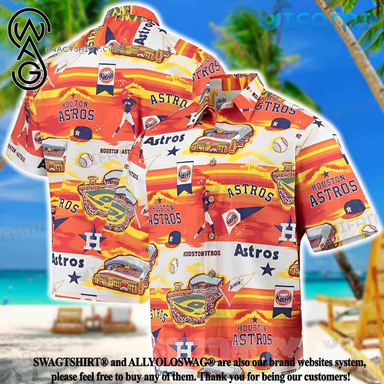 Houston Astros Hawaiian Shirt Hibiscus Palm Leaf Flower Astros Gift -  Personalized Gifts: Family, Sports, Occasions, Trending