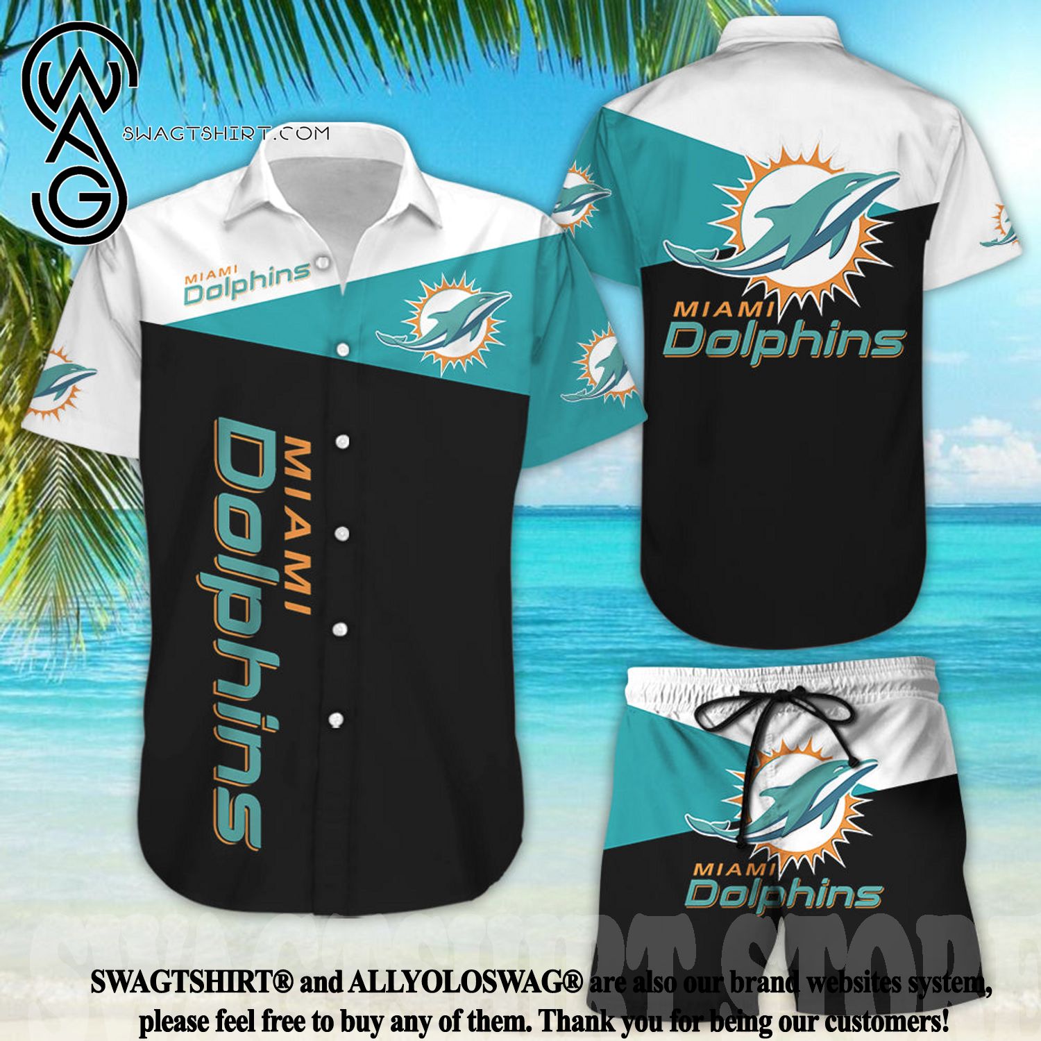 Best Selling Product] NFL Miami Dolphins Shirt New Type Hawaiian Shirt