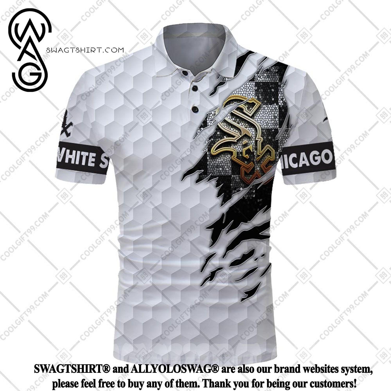 white sox golf shirt