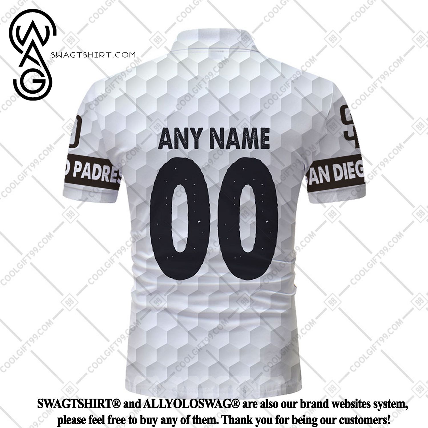 MLB San Diego Padres Mix Jersey Personalized Style Polo Shirt - Growkoc