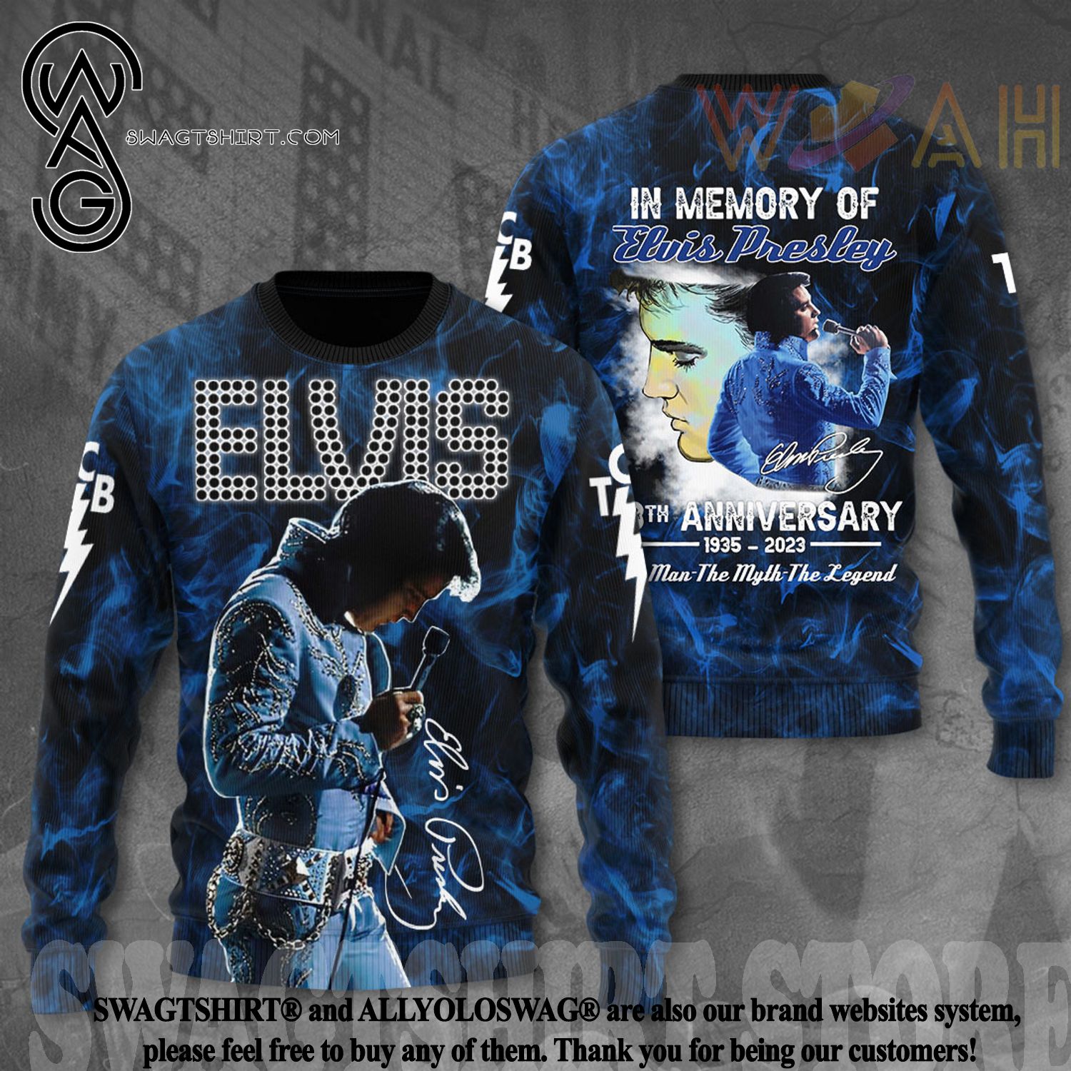 In Memory Of Elvis Presley Hawaiian Shirt The Man The Myth The Legend