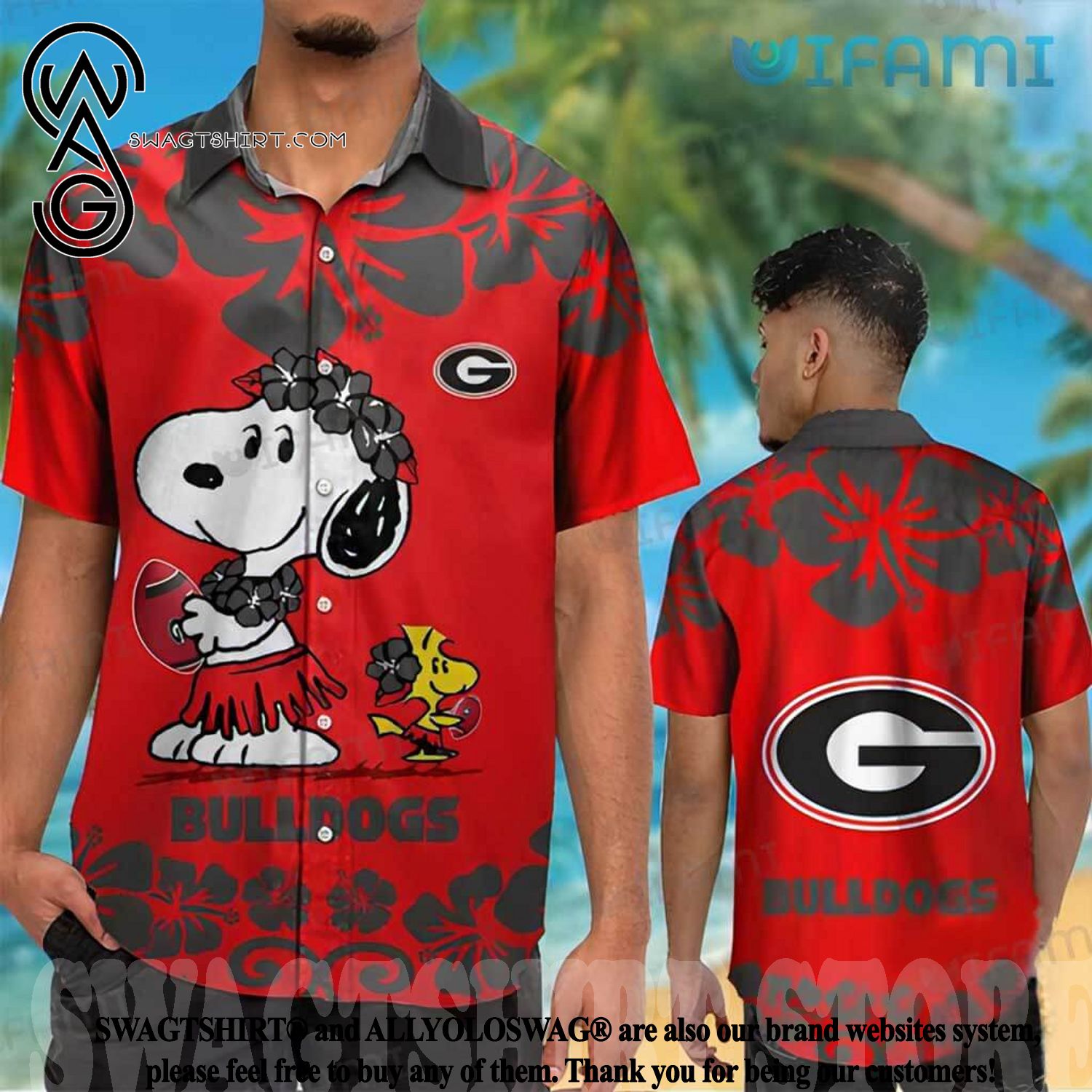 Georgia Bulldogs Hawaiian Shirt Sunset Coconut Tree GA Football Gift -  Personalized Gifts: Family, Sports, Occasions, Trending