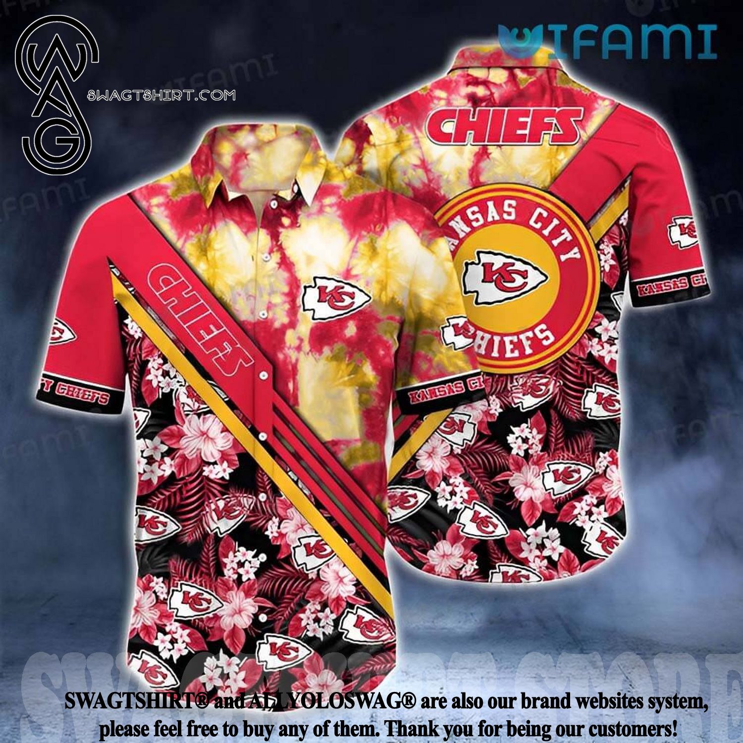 Best Selling Product] Chiefs Coconut Football Pattern Kansas City Gift Hawaiian  Shirt