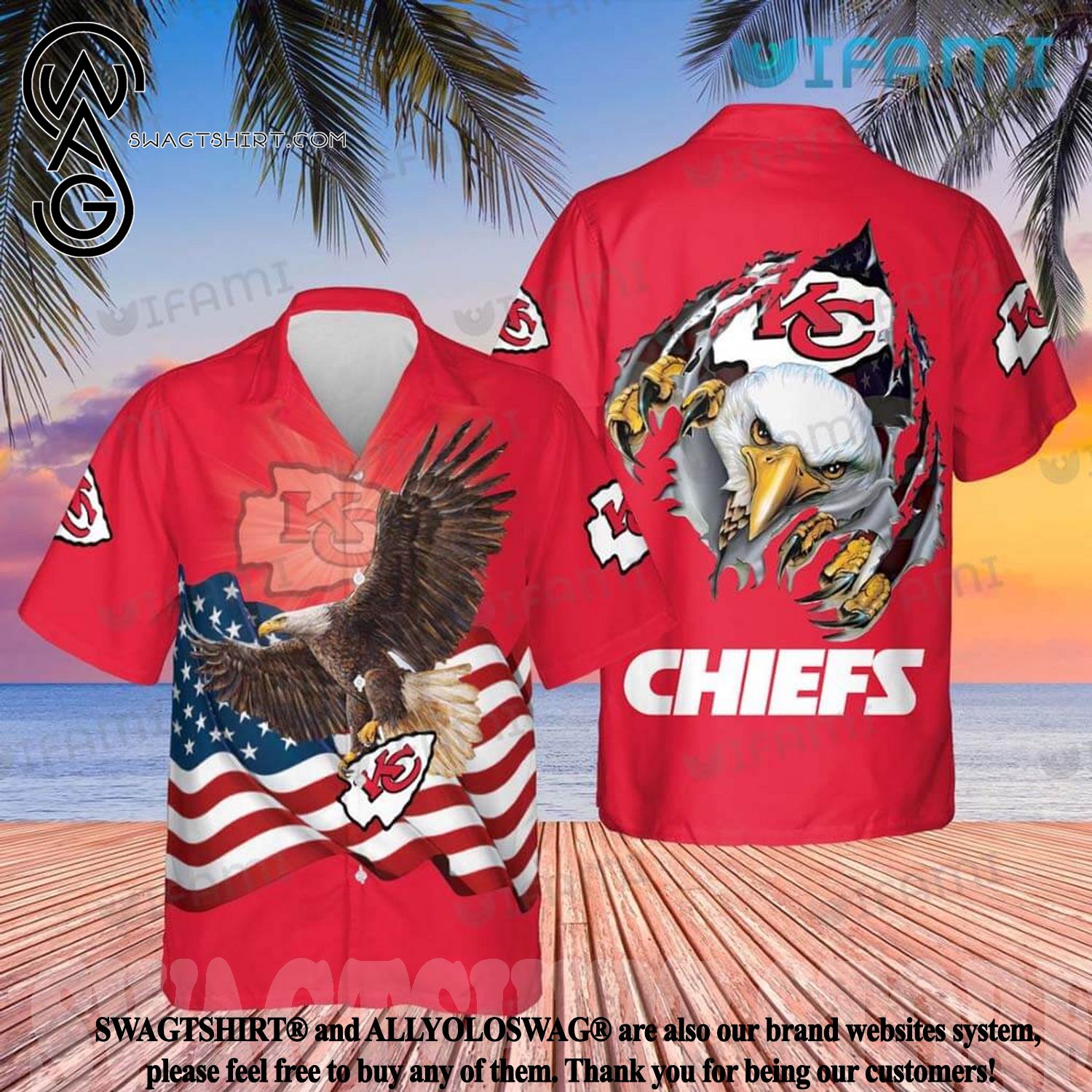 KC Chiefs Hawaiian Shirt Flamingo Logo Kansas City Gift - Personalized  Gifts: Family, Sports, Occasions, Trending