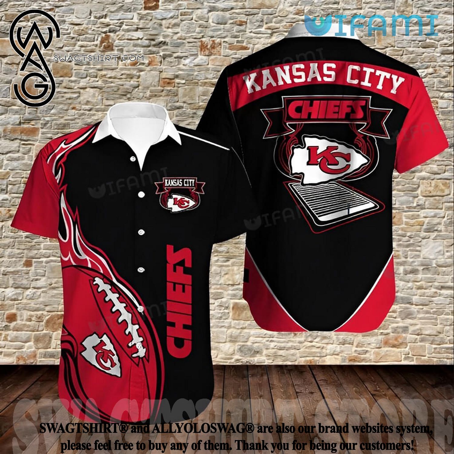 Kansas City Chiefs Hawaiian Shirt Hibiscus Rose, Kansas City Chiefs Apparel  Hawaii Shirt, NFL Hawaiian Shirt