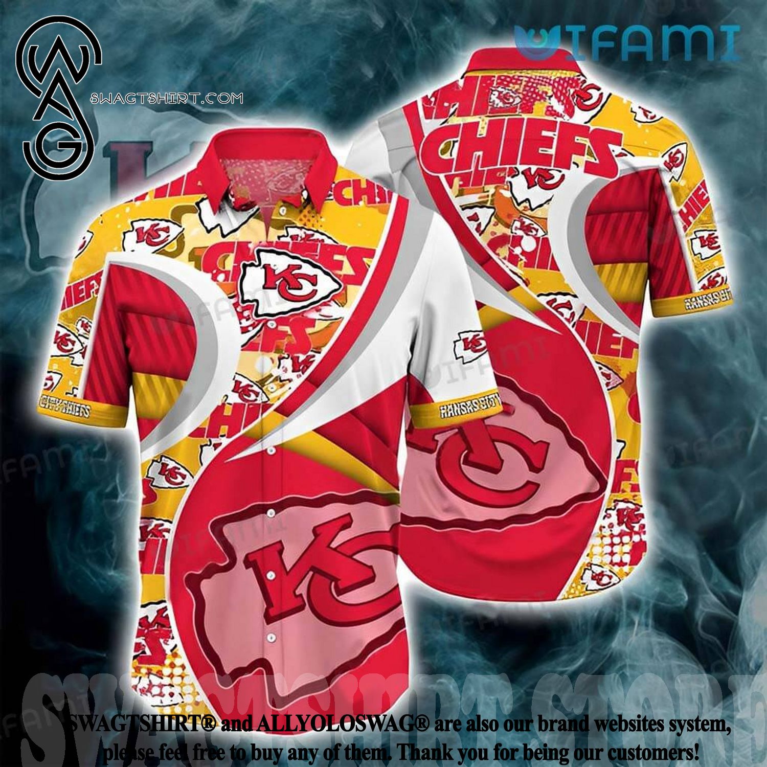 Kansas City Chiefs Hawaiian Shirt Logo History Chiefs Gift