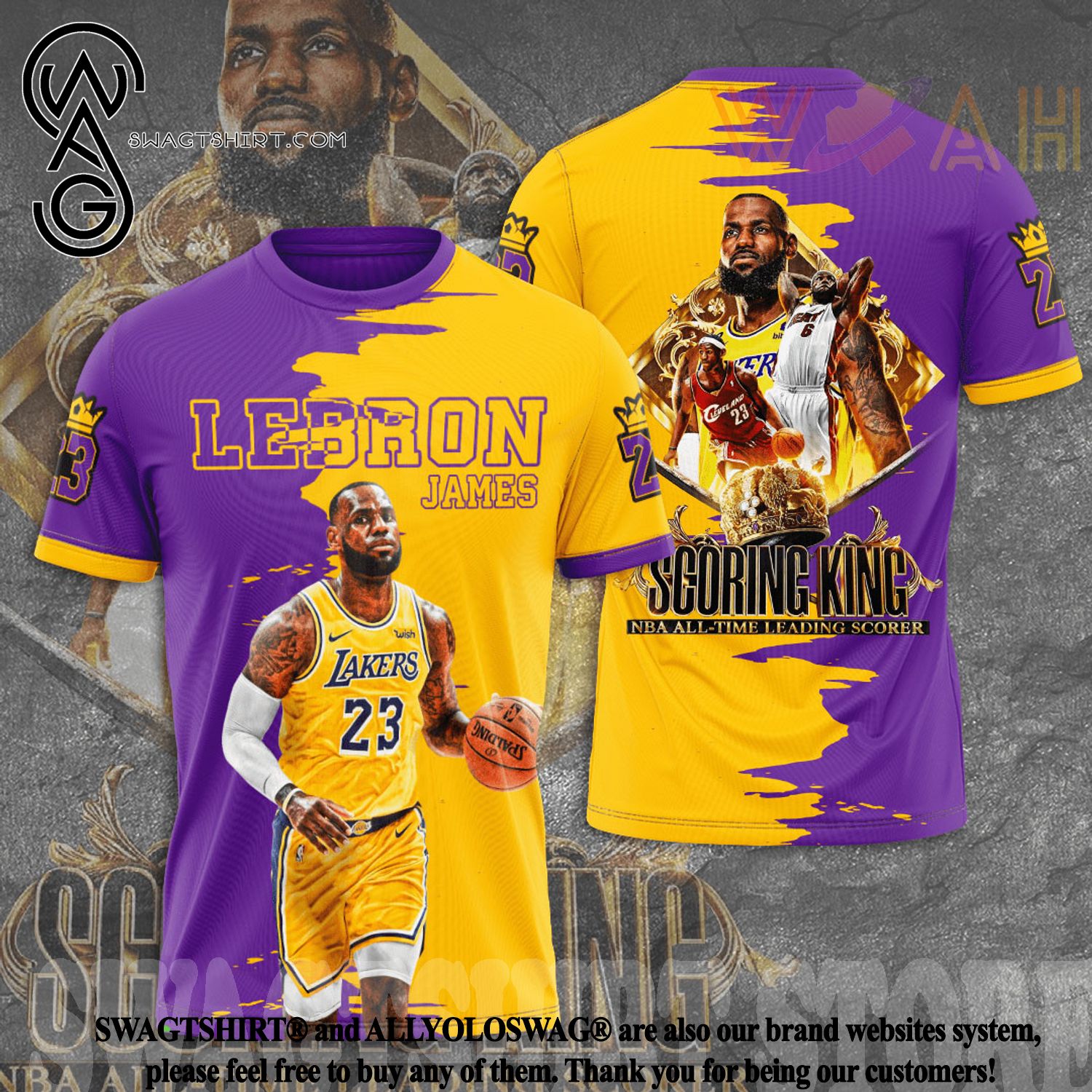 Lakers King Lebron James Poster Shirt - High-Quality Printed Brand