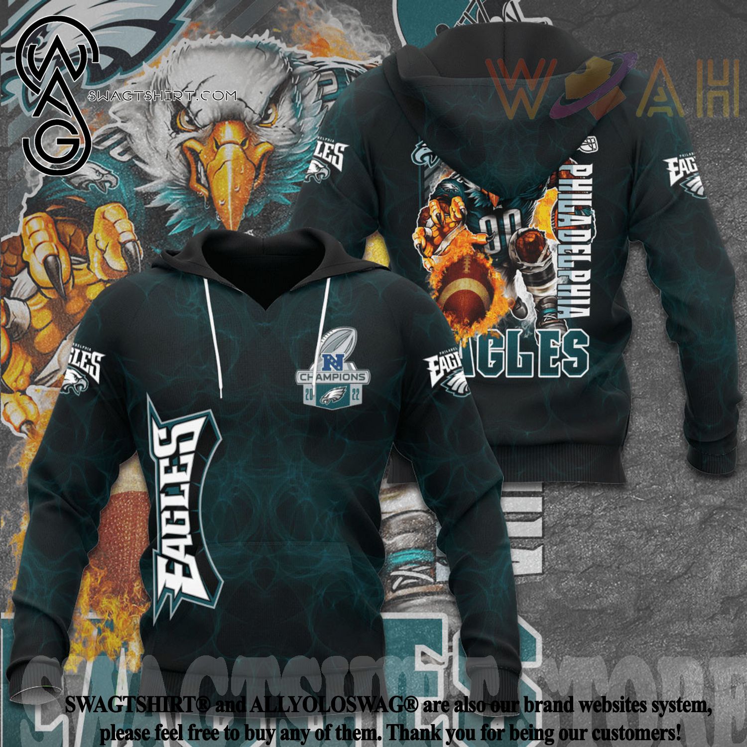 Retro Philadelphia Eagles Sweatshirt, Gifts For Eagles Fans - Happy Place  for Music Lovers