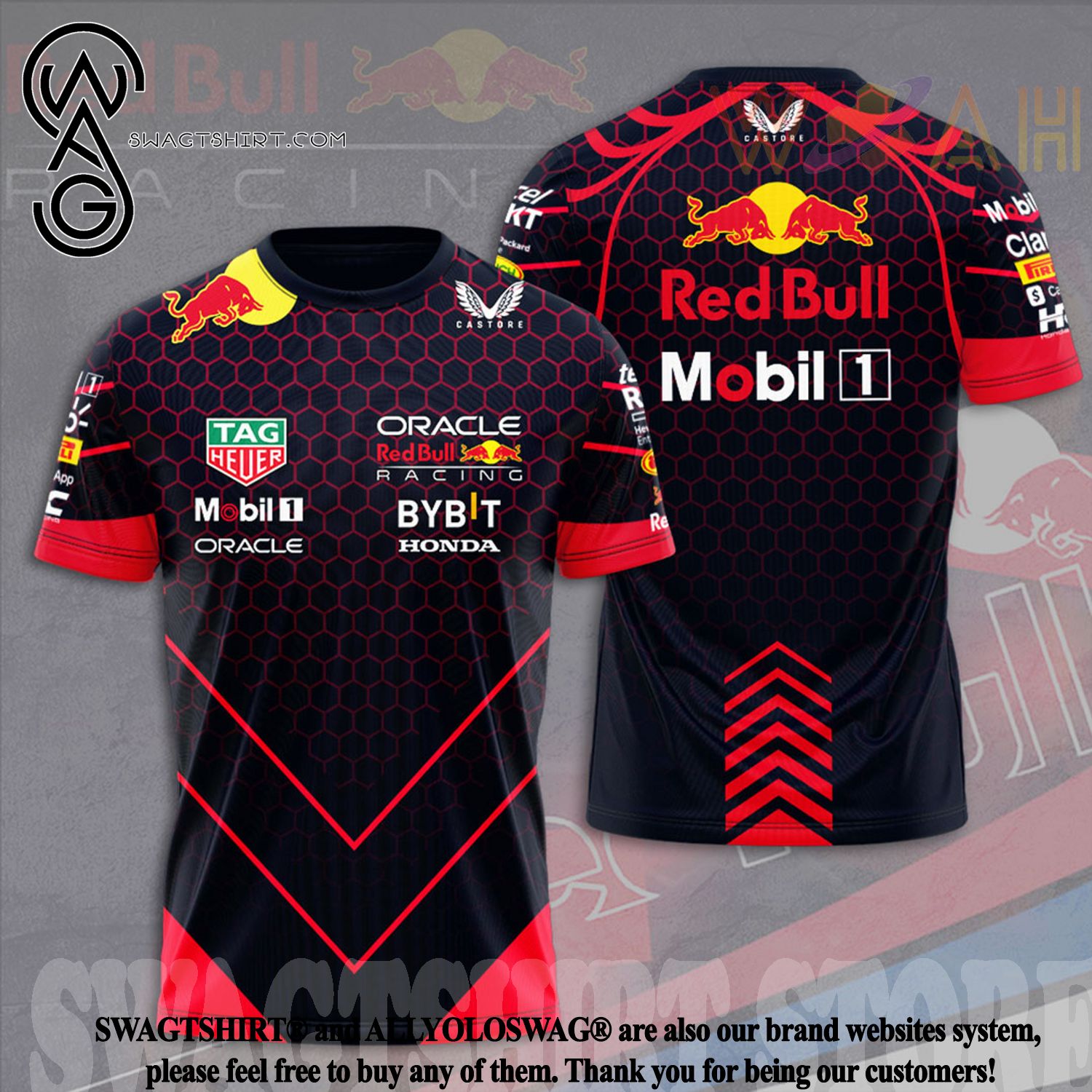 Best Selling Product] Red Bull Racing Full Printing Shirt