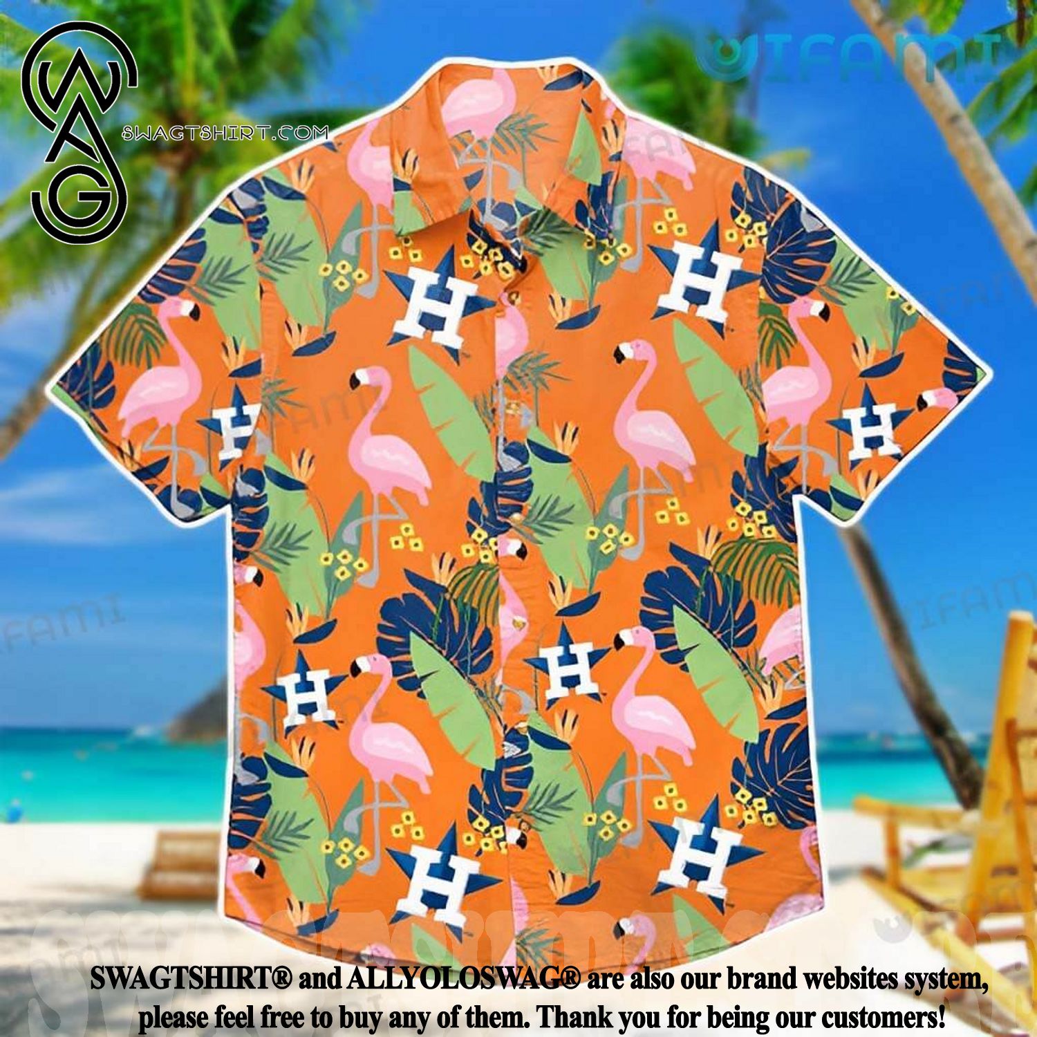 Best Selling Product] Tropical Flamingo Banana Leaf Houston Astros Gift Hawaiian  Shirt