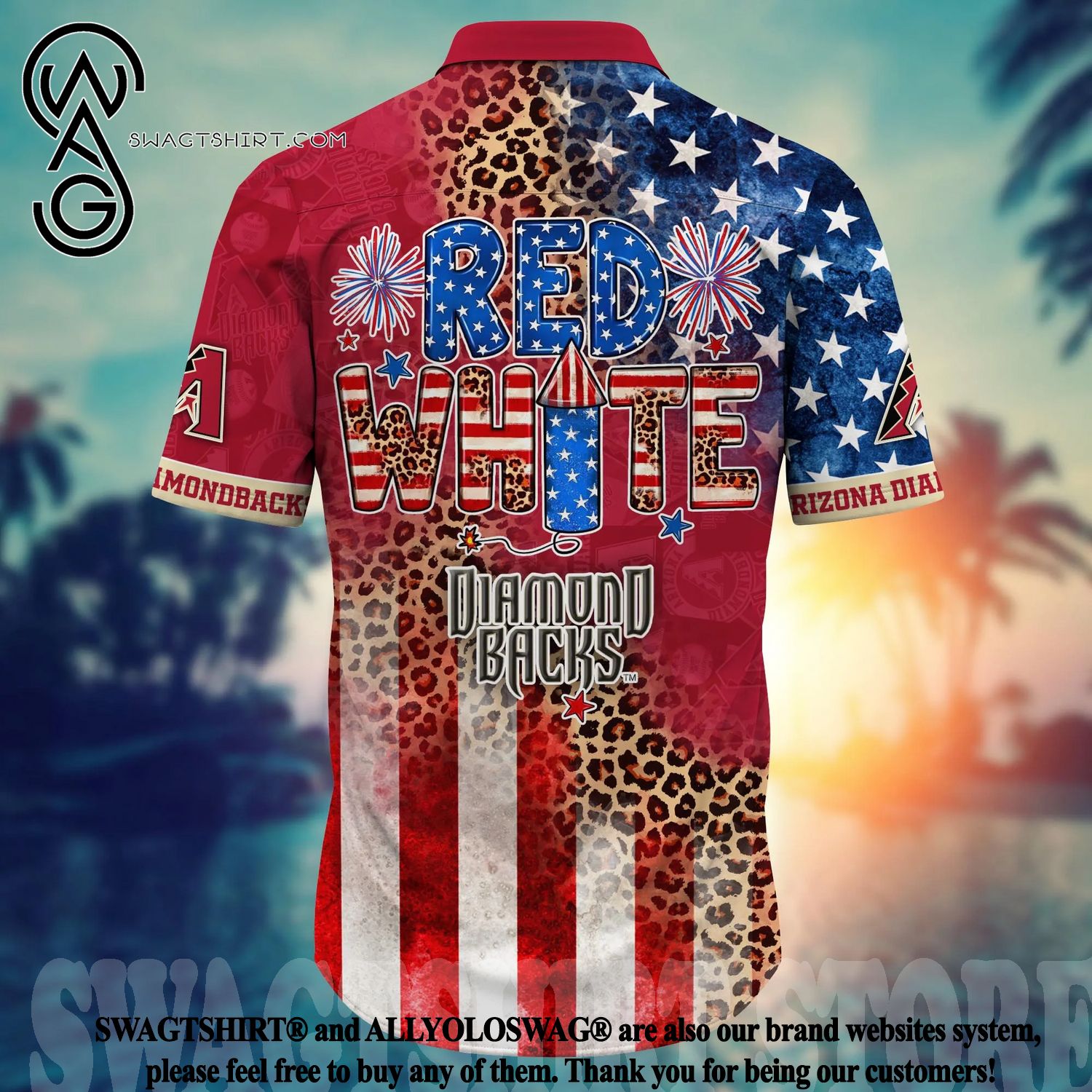 Arizona Diamondbacks MLB Hawaiian Shirt For 4th Of July Independence Day  Best Choice For Fans