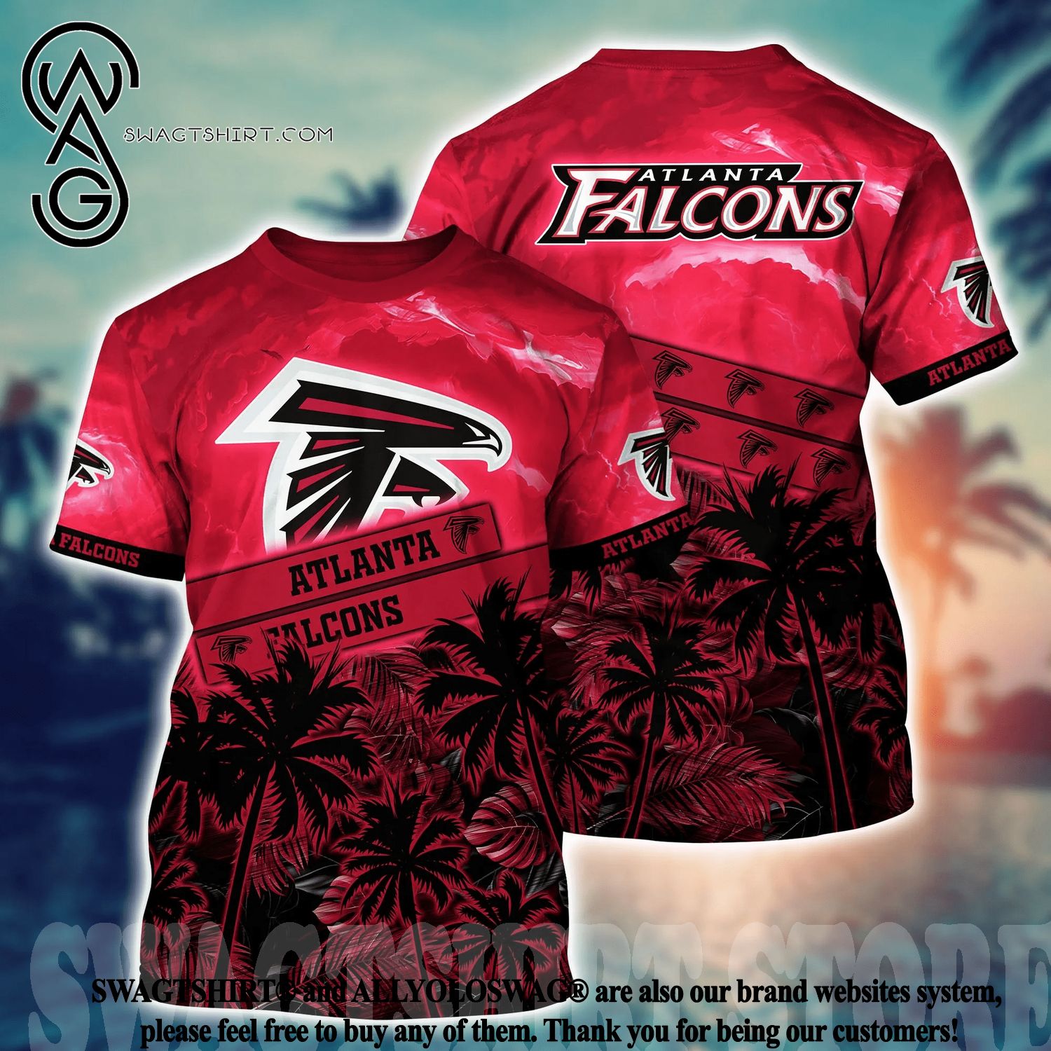 Top-selling Item] Atlanta Falcons Short 2 All Over Printed Hawaiian Shirt