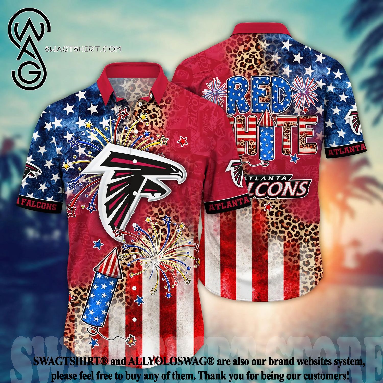 Top-selling Item] Atlanta Falcons Short 2 All Over Printed Hawaiian Shirt