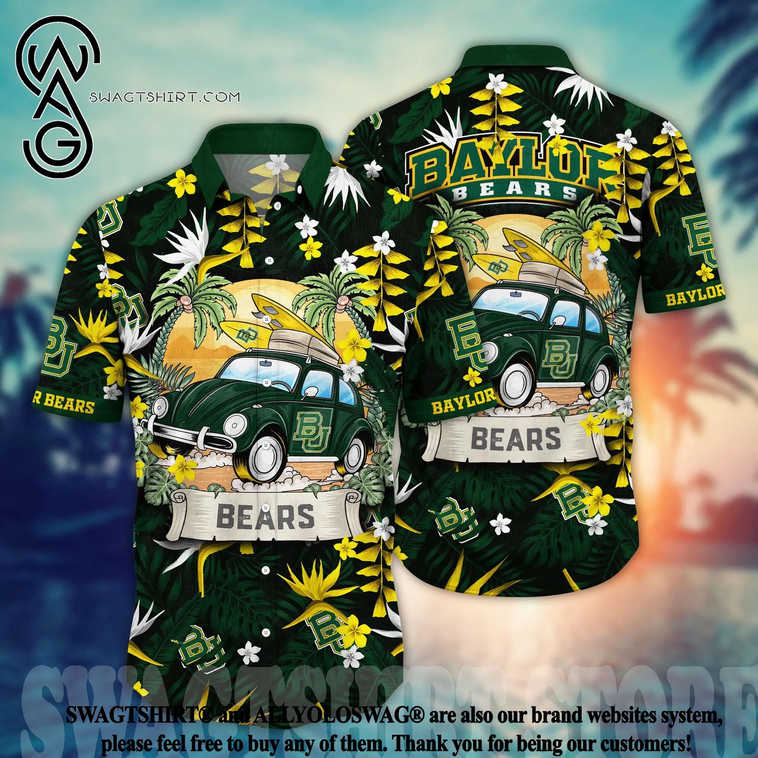 TRENDING] Baylor Bears Personalized Hawaiian Shirt