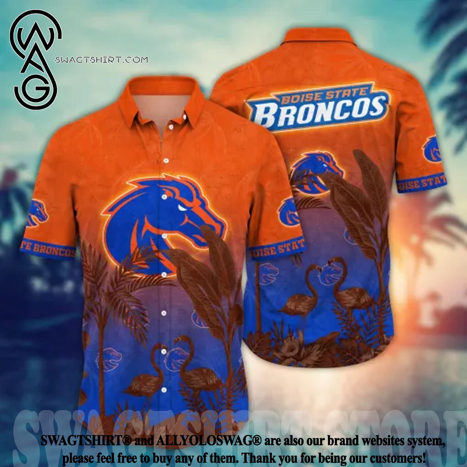 The best selling] Denver Broncos NFL Flower Unisex Full Printed Hawaiian  Shirt