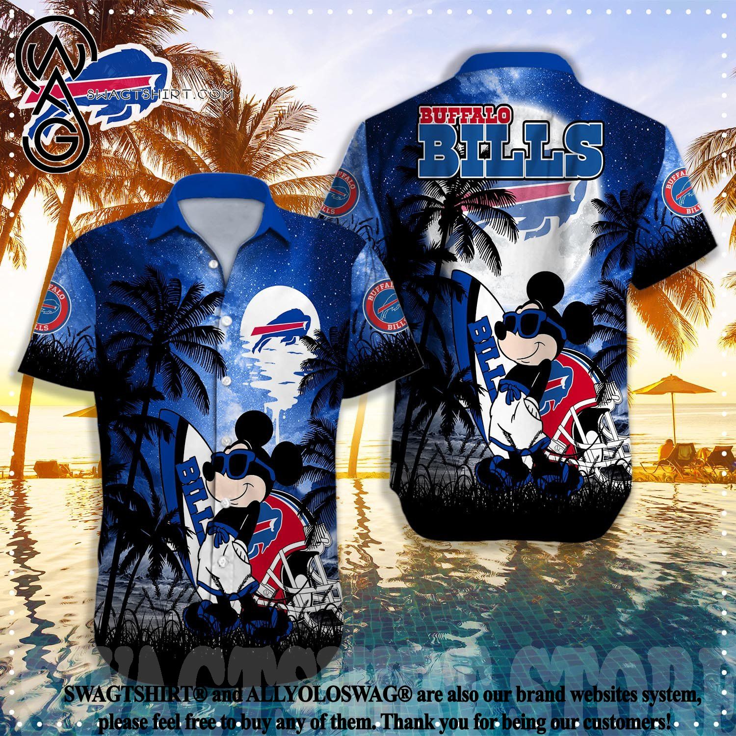 Best Selling Product] Buffalo Bills Best Combo 3D Hawaiian Shirt