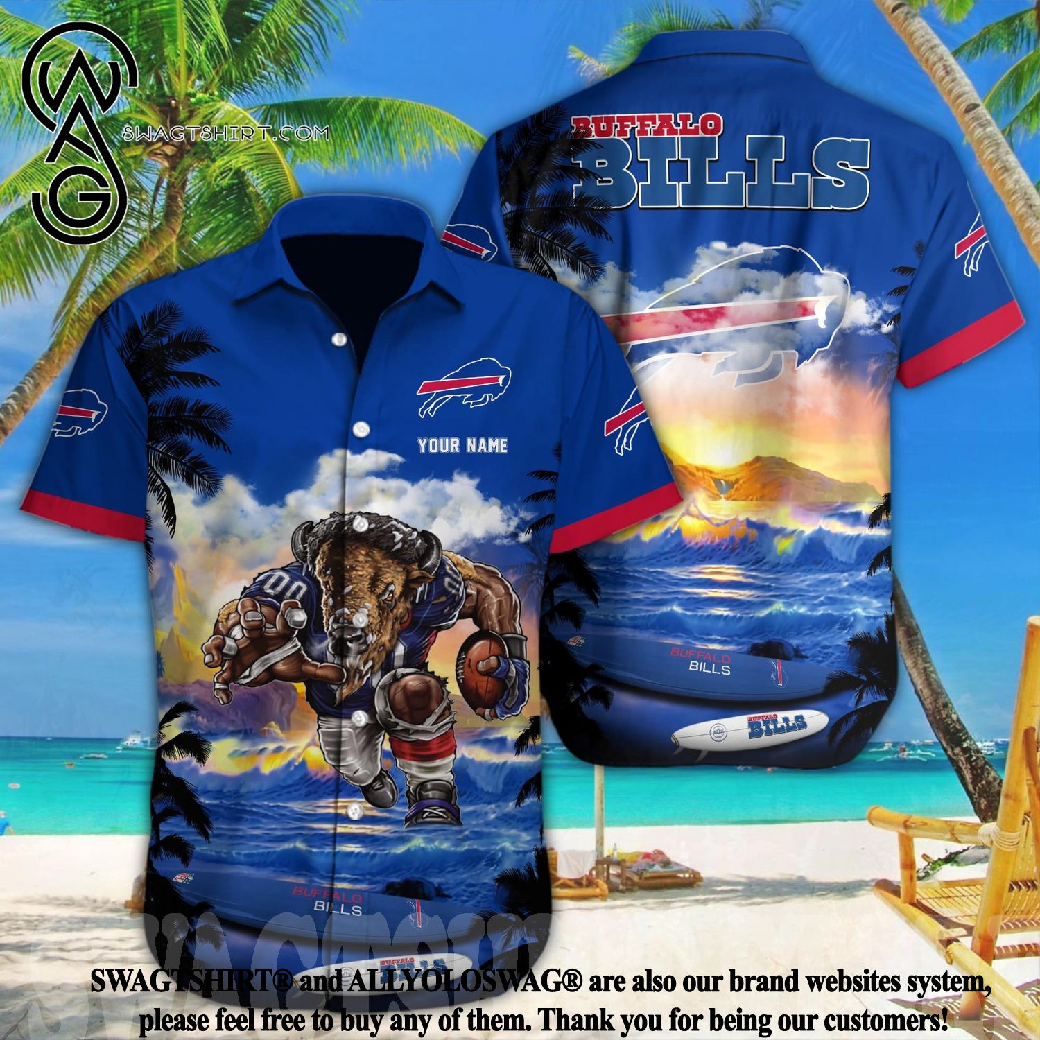 Best Selling Product] Buffalo Bills Best Combo 3D Hawaiian Shirt