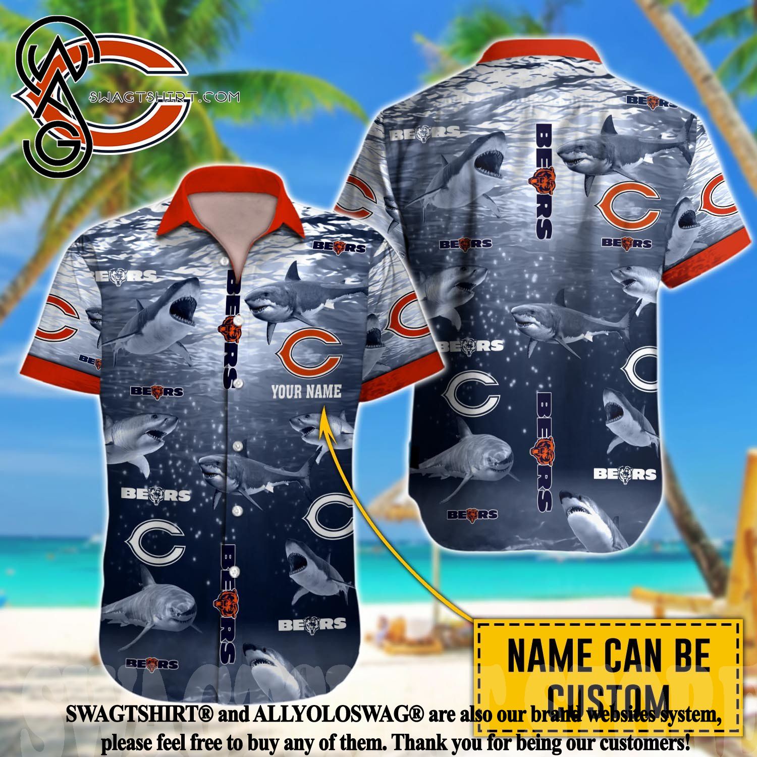 Chicago Bears NFL X Mickey Hawaiian Shirt - Torunstyle