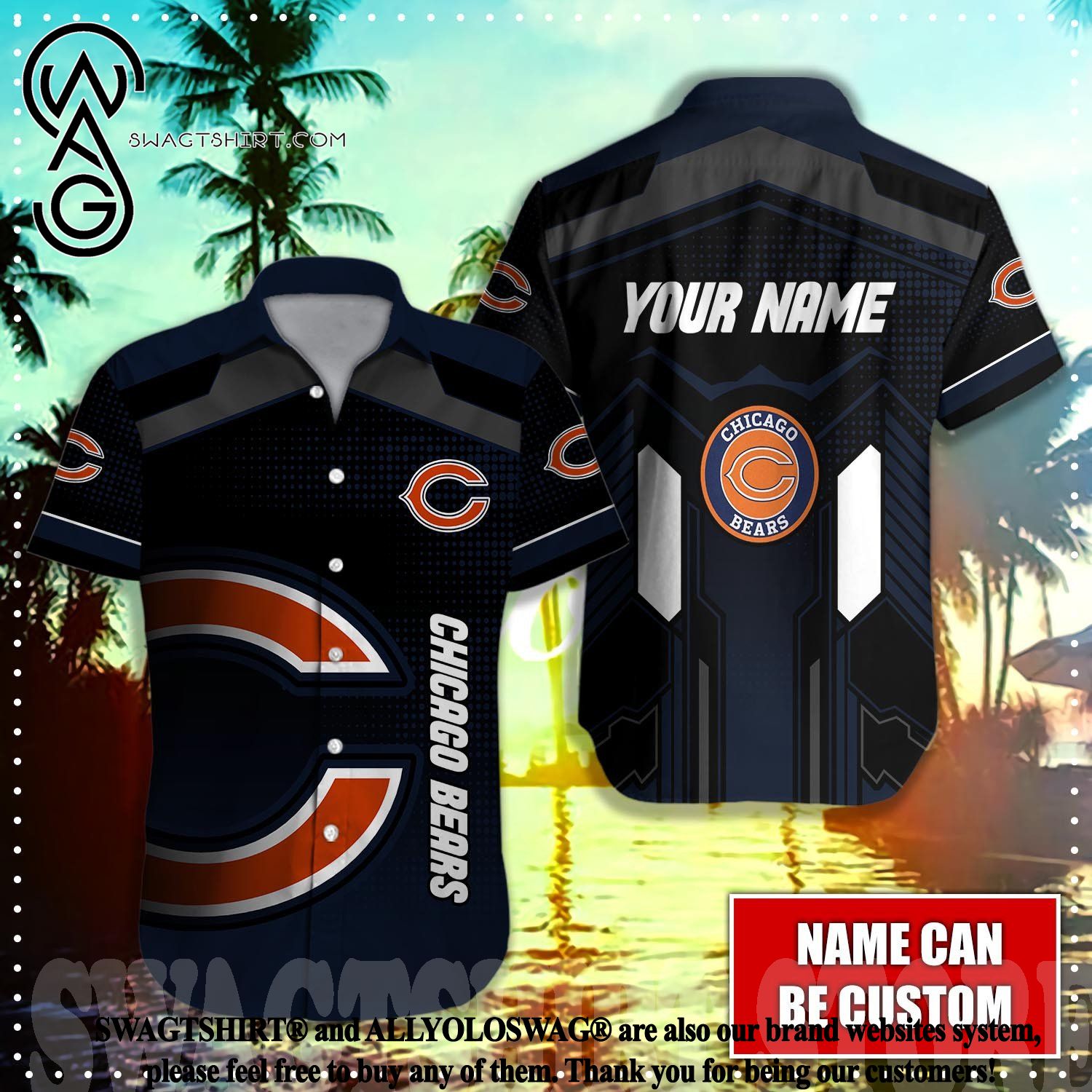Best Selling Product] Chicago Bears NFL Custom Full Printing