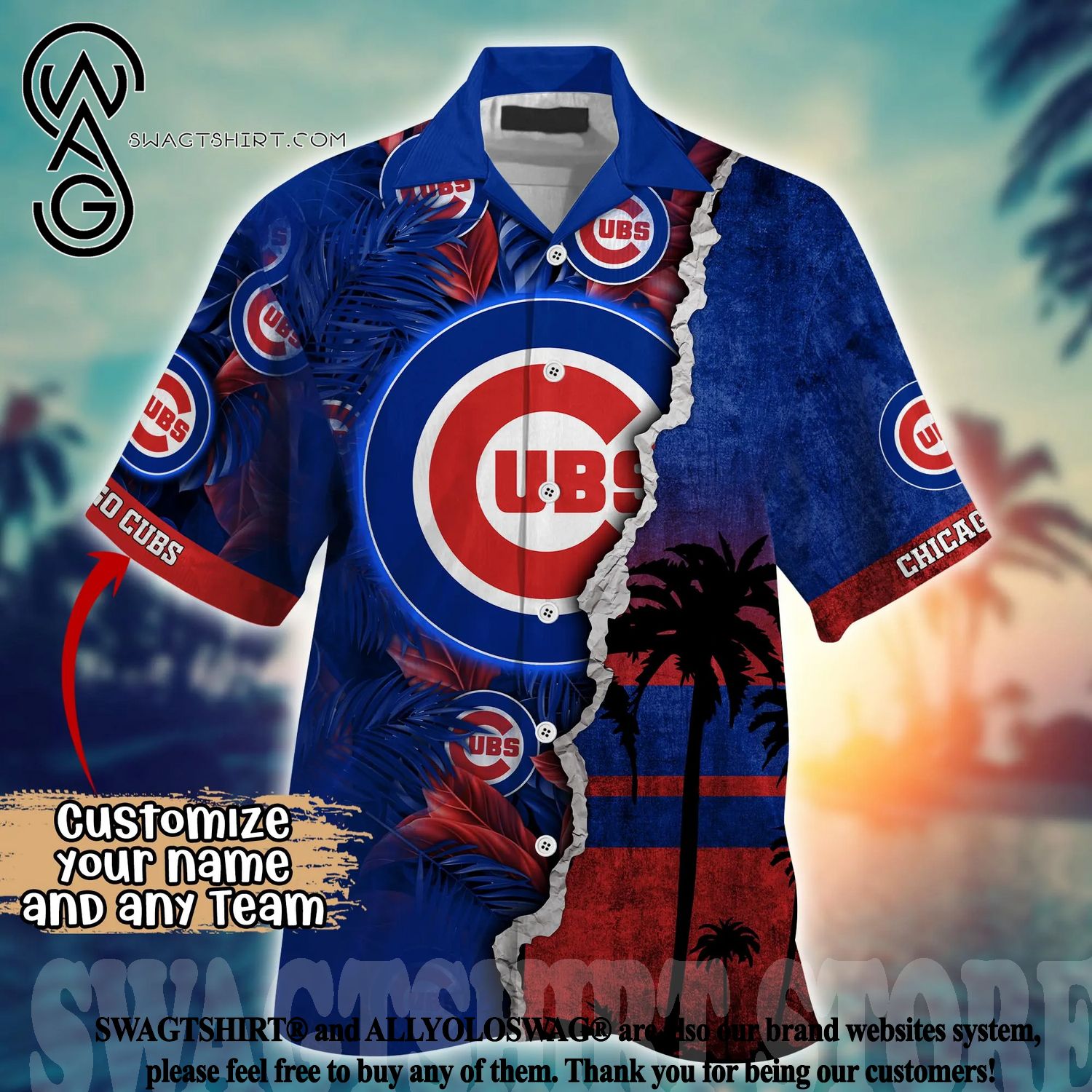 The best selling] Chicago Cubs MLB Floral Full Printing Classic Hawaiian  Shirt