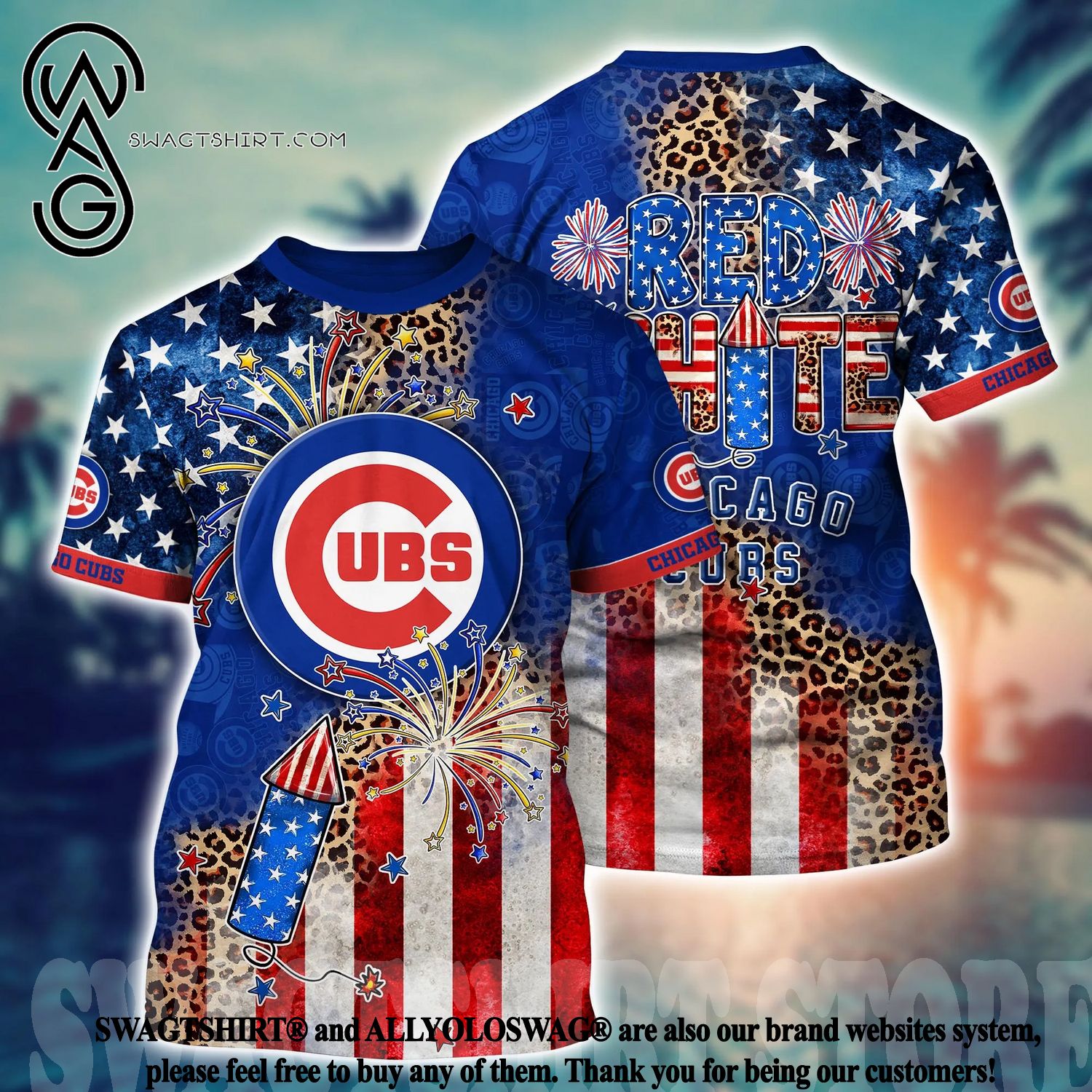 Chicago Cubs MLB Hawaiian Shirt 4th Of July Independence Day Best