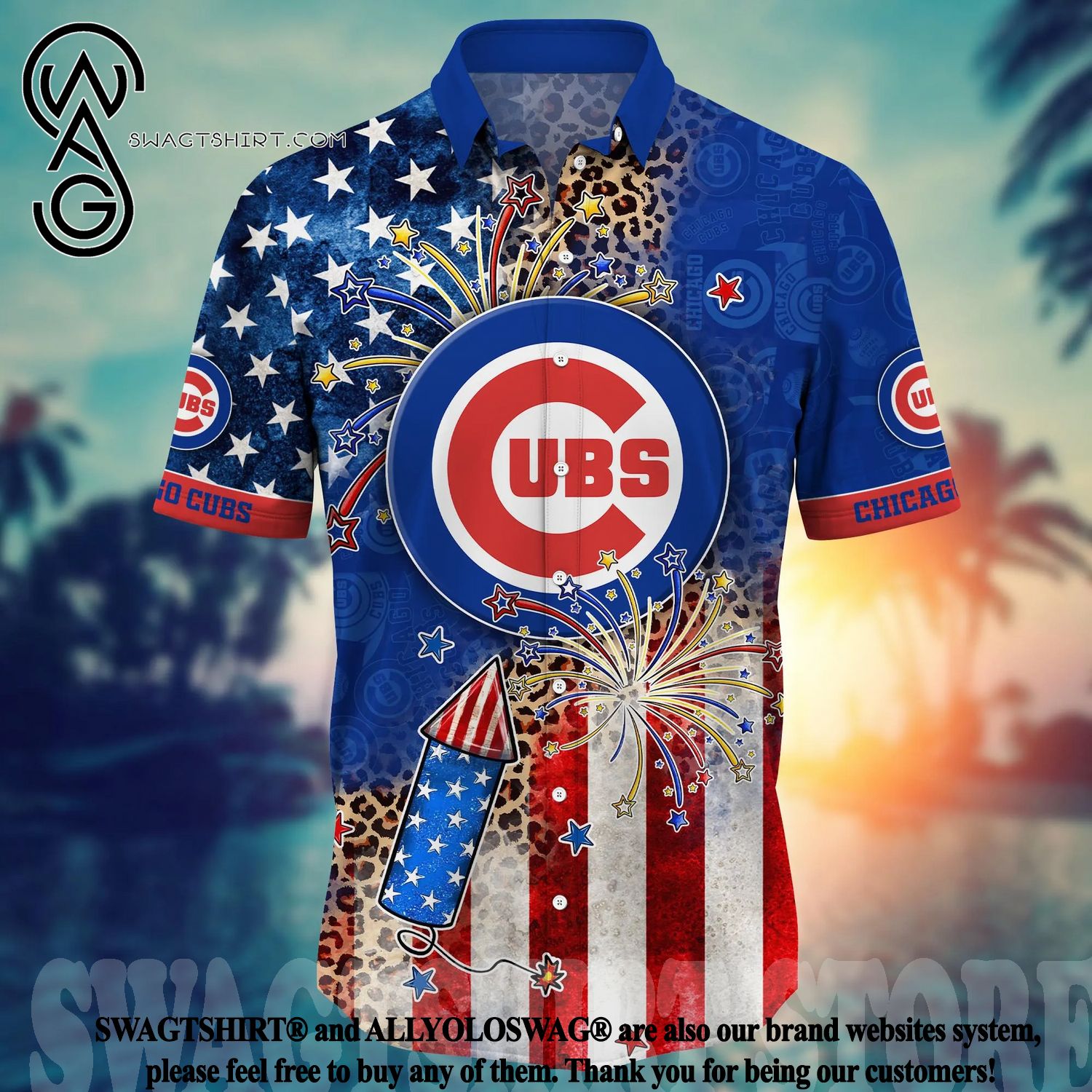 Chicago Cubs MLB Hawaiian Shirt 4th Of July Independence Day Best