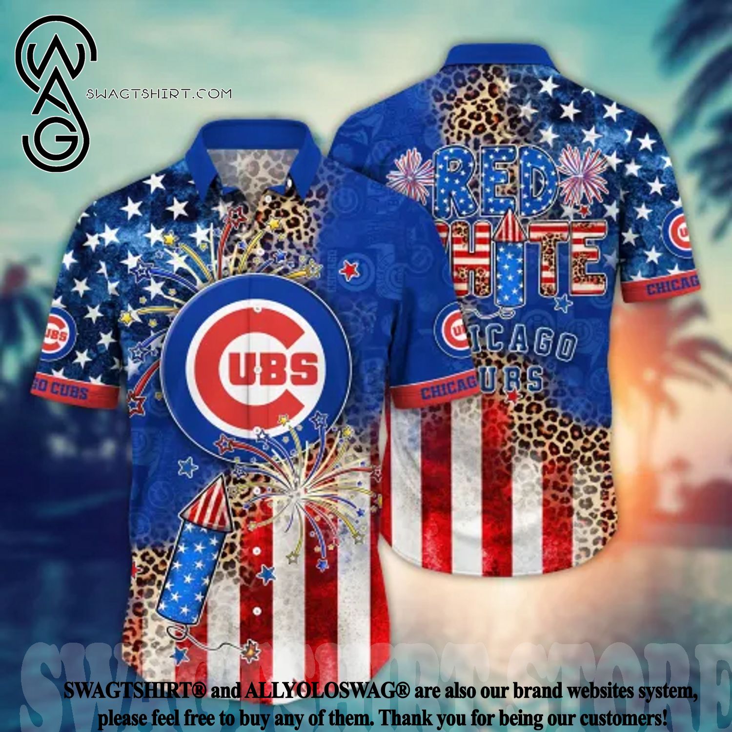 Best Selling Product] Chicago Cubs MLB Independence Day Full