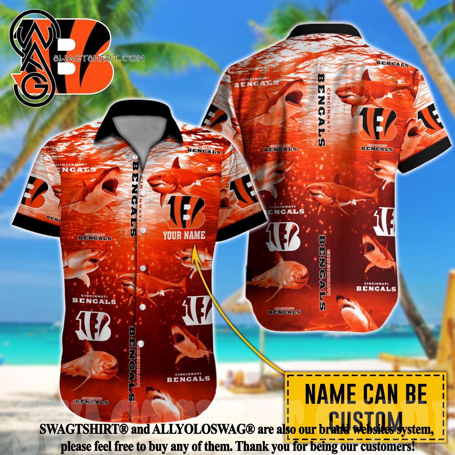 Available] Cincinnati Bengals Who Dey Unisex Custom Hawaiian Shirt