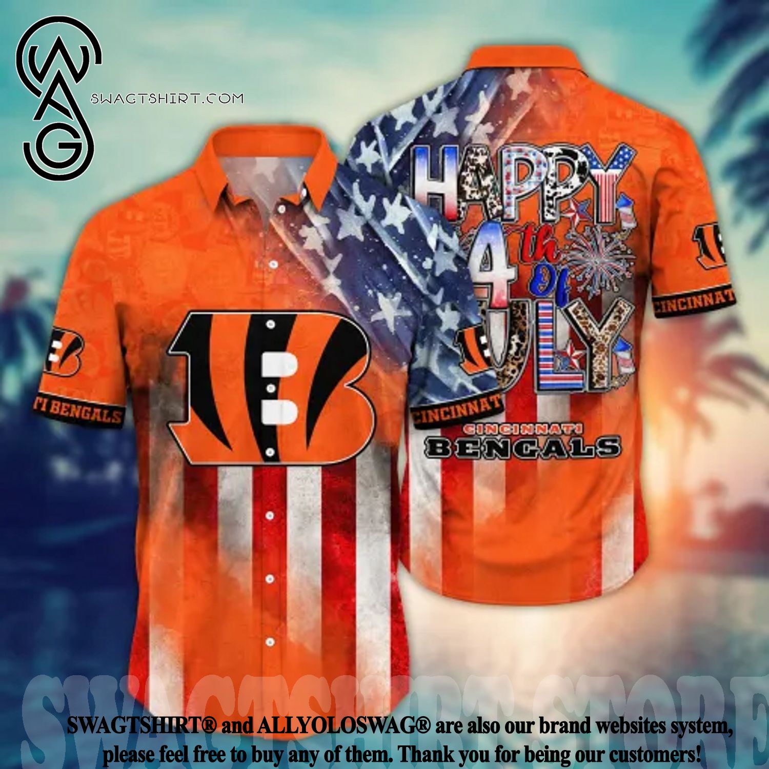 The best selling] Cincinnati Bengals NFL Floral Full Print 3D