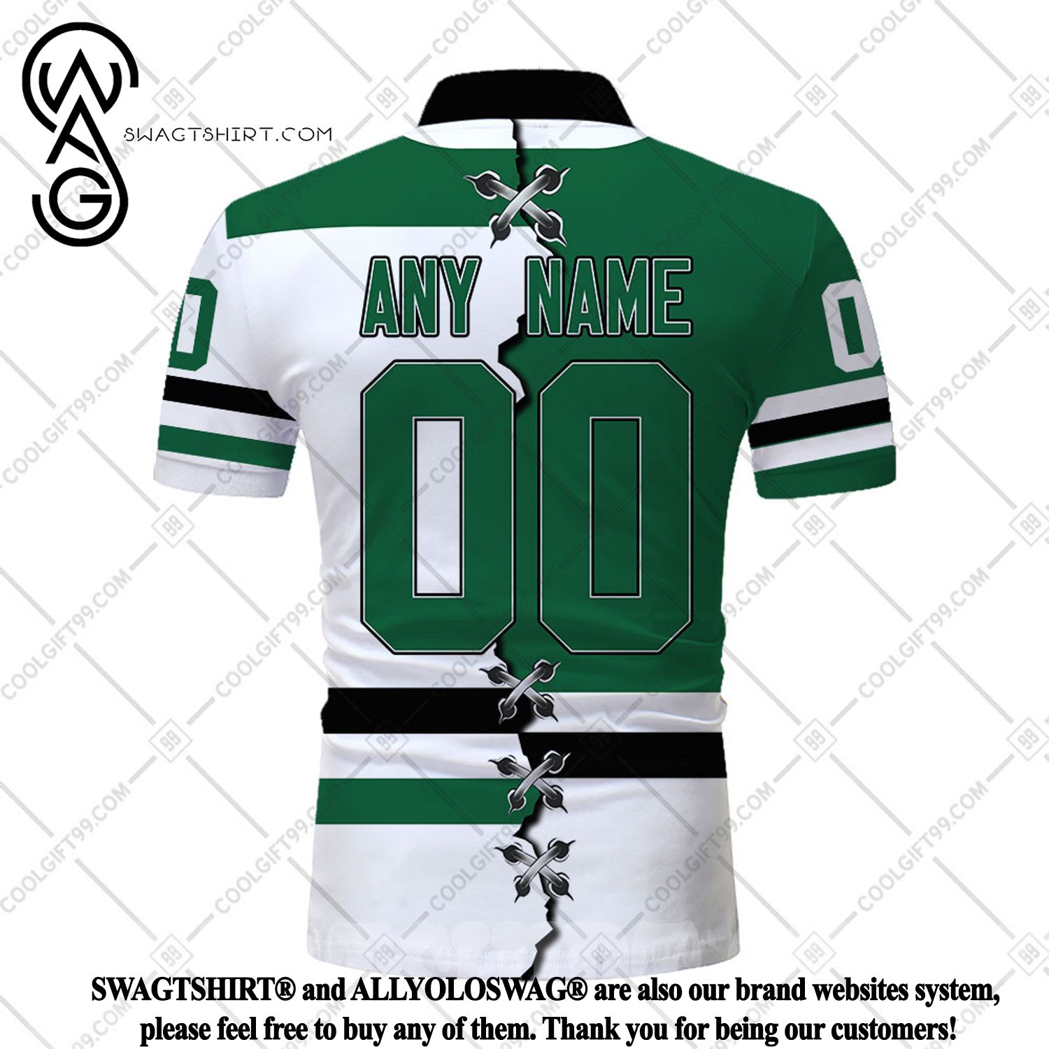 The best selling] Personalized DallasStars DallasCowboys TexasRangers  DallasMavericks Mix Jersey Style Best Combo All Over Print Shirt