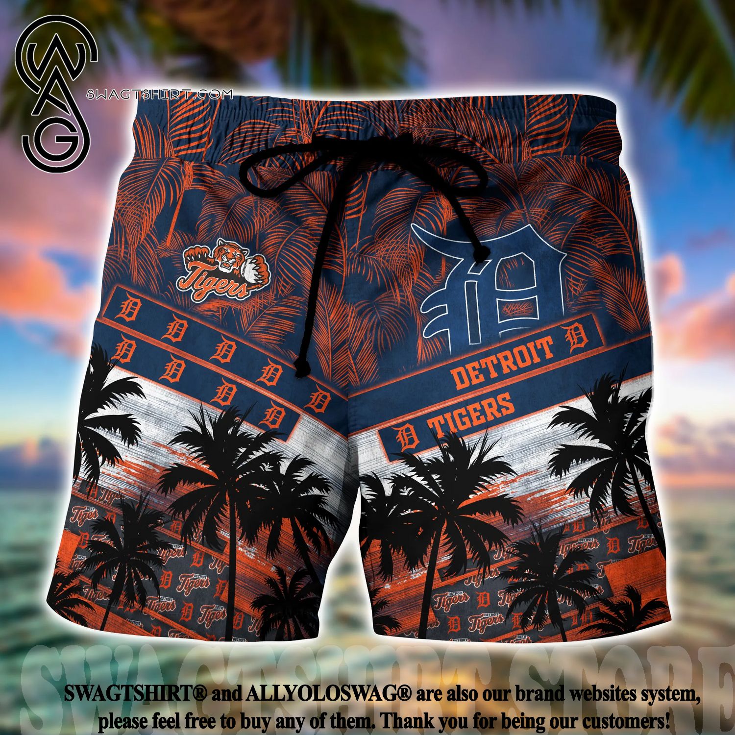 Best Selling Product] Detroit Tigers MLB Palm Tree Pattern Unisex Full  Printed Hawaiian Shirt